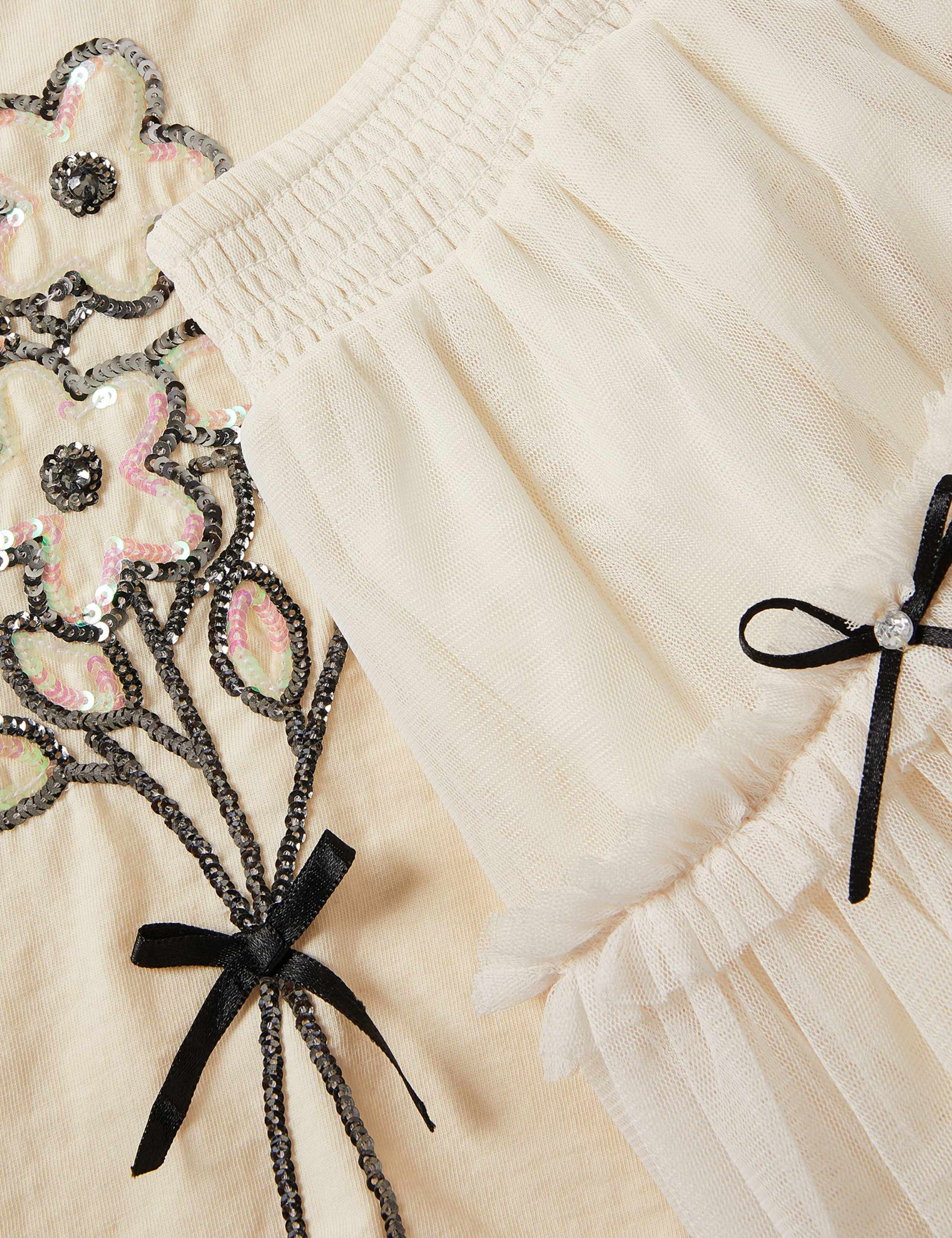 Sequin Top and Bow Mesh Skirt Outfit (3-15 Yrs) 3 of 4