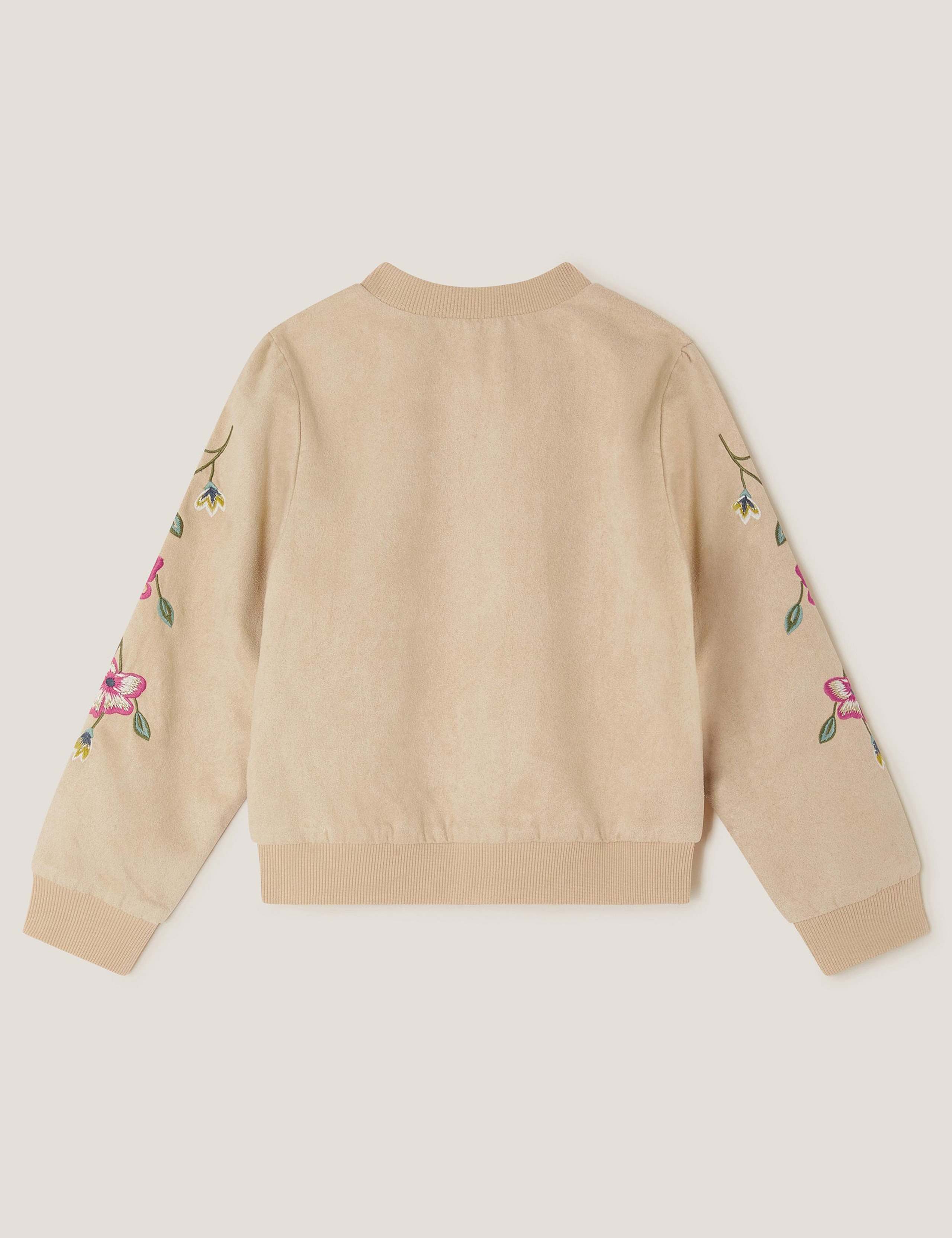 Suedette Floral Bomber (3-13 Yrs) 2 of 4