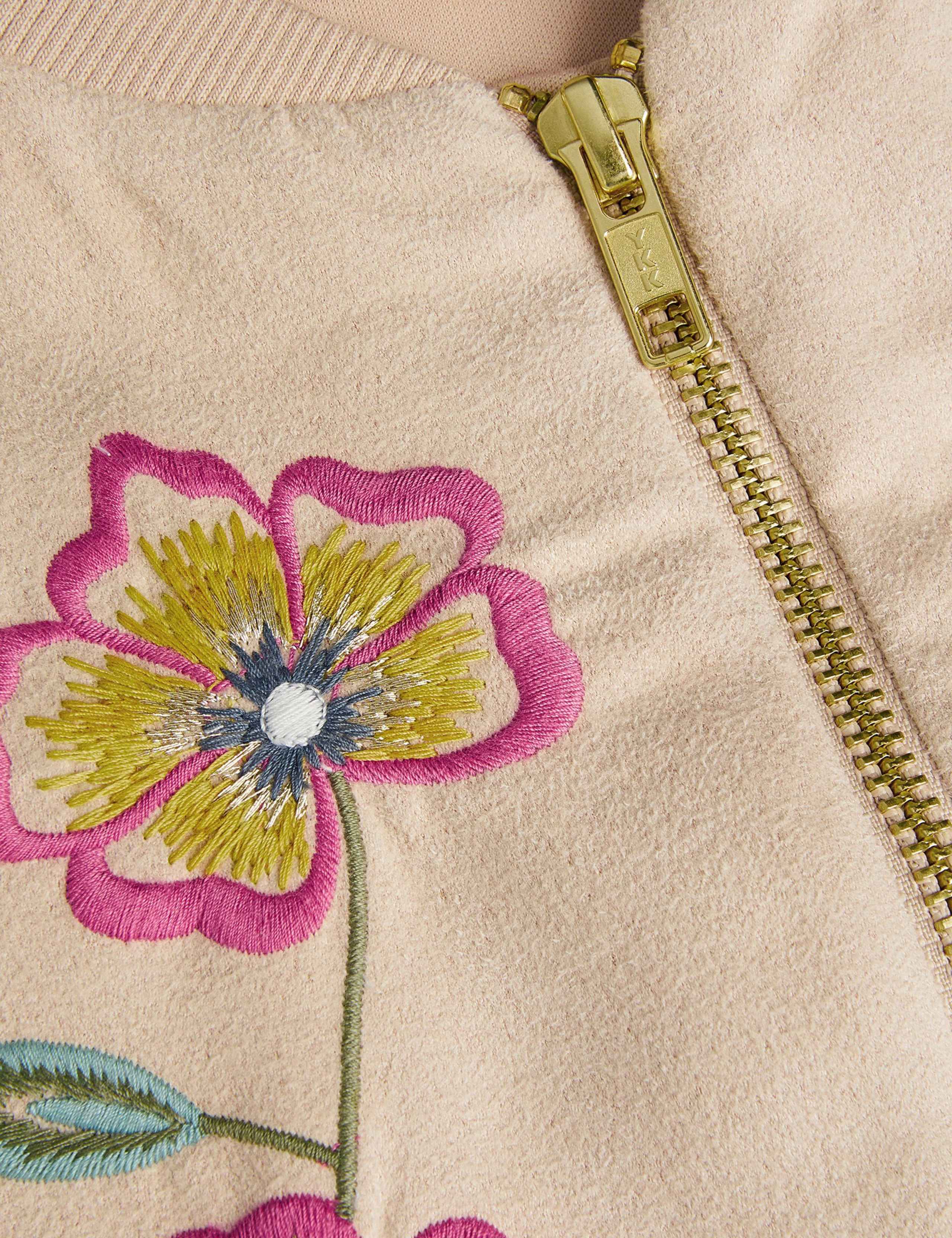 Suedette Floral Bomber (3-13 Yrs) 4 of 4