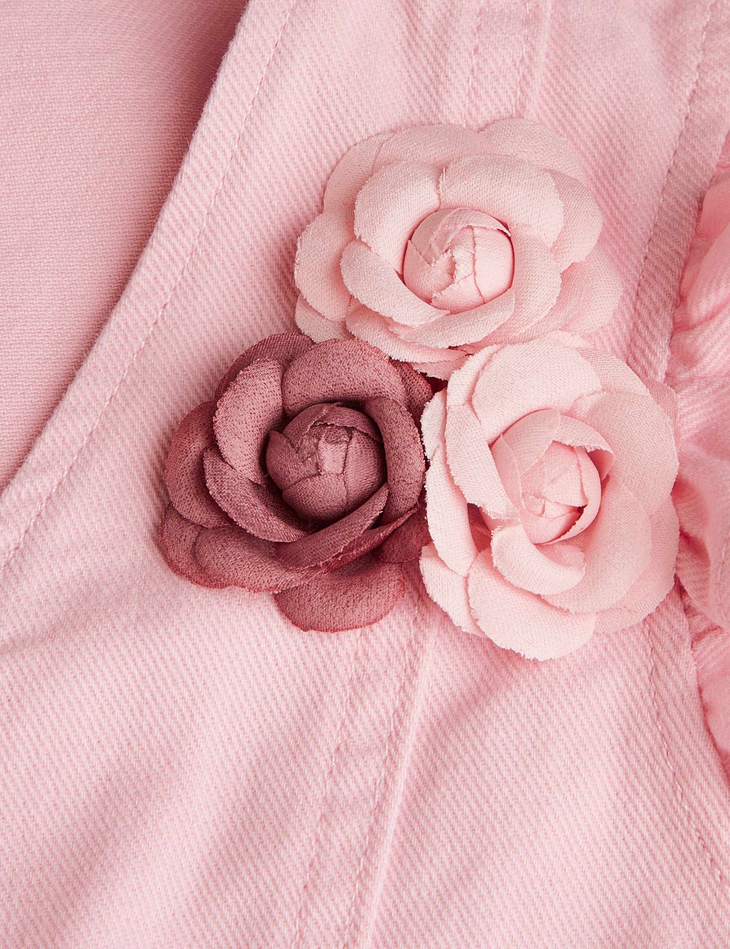 Denim Floral Waistcoat (3-15 Yrs) 4 of 4