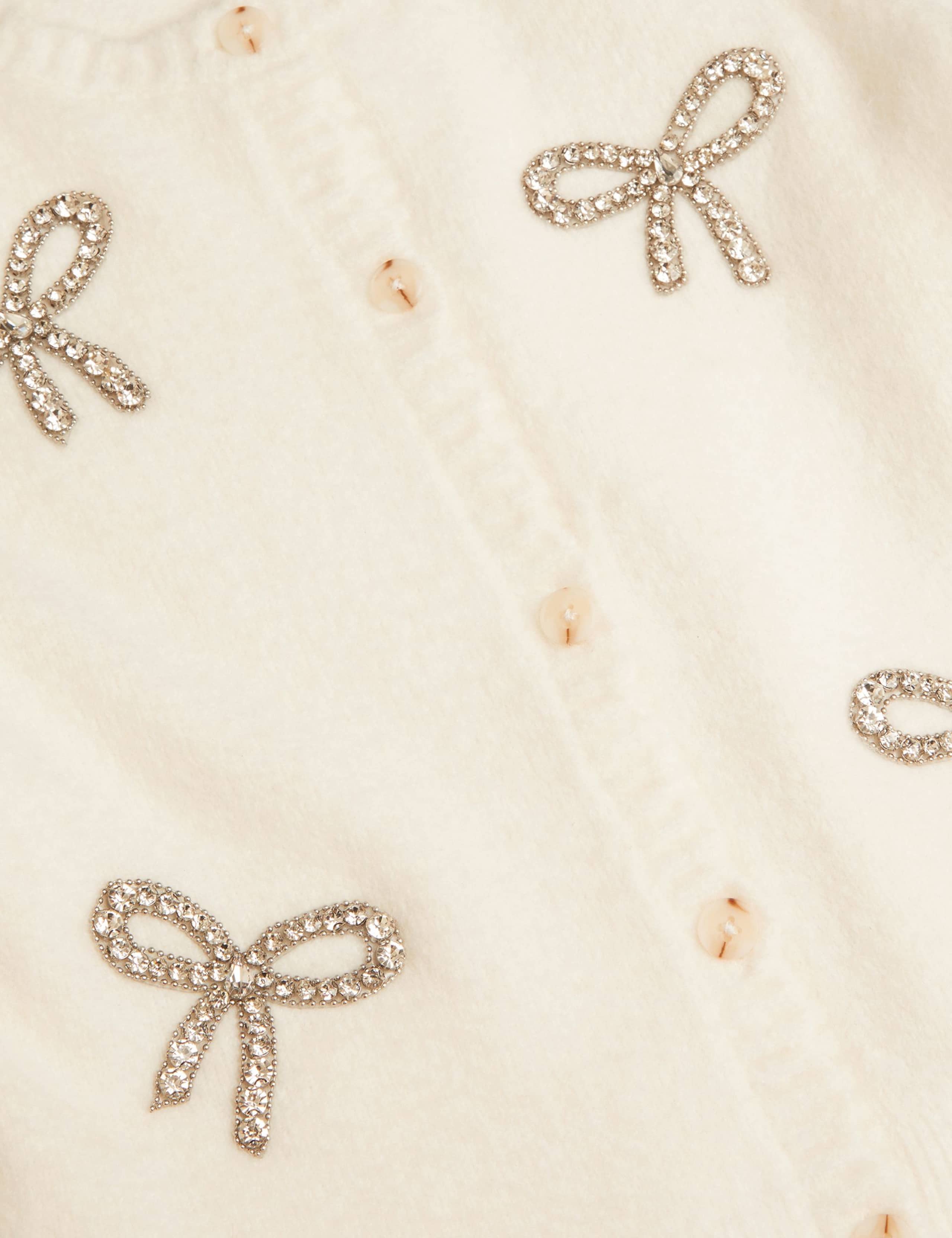 Embellished Bow Cardigan (3-15 Yrs) 3 of 3
