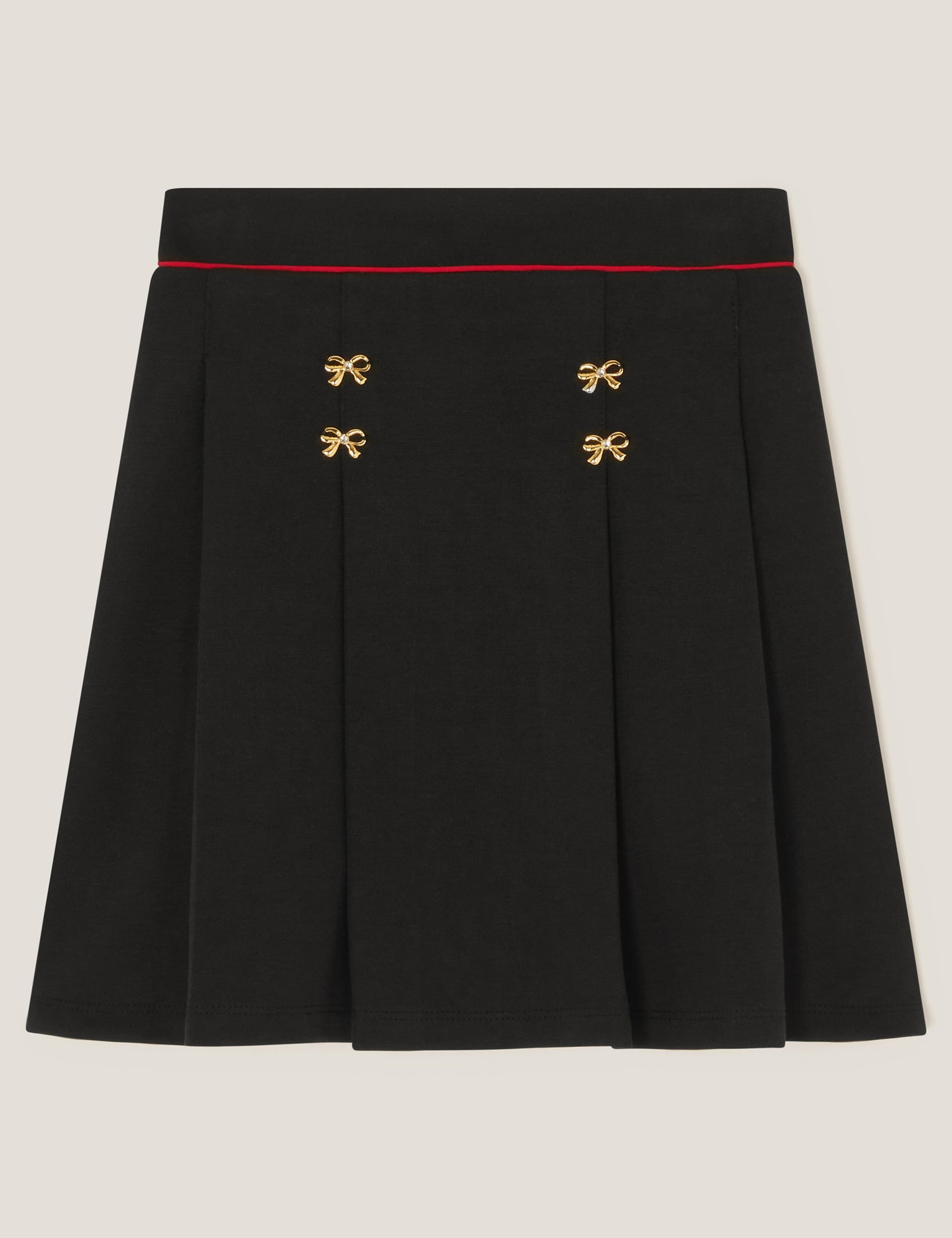 Mini Bow Pleated Skirt (3-15 Yrs) 1 of 3