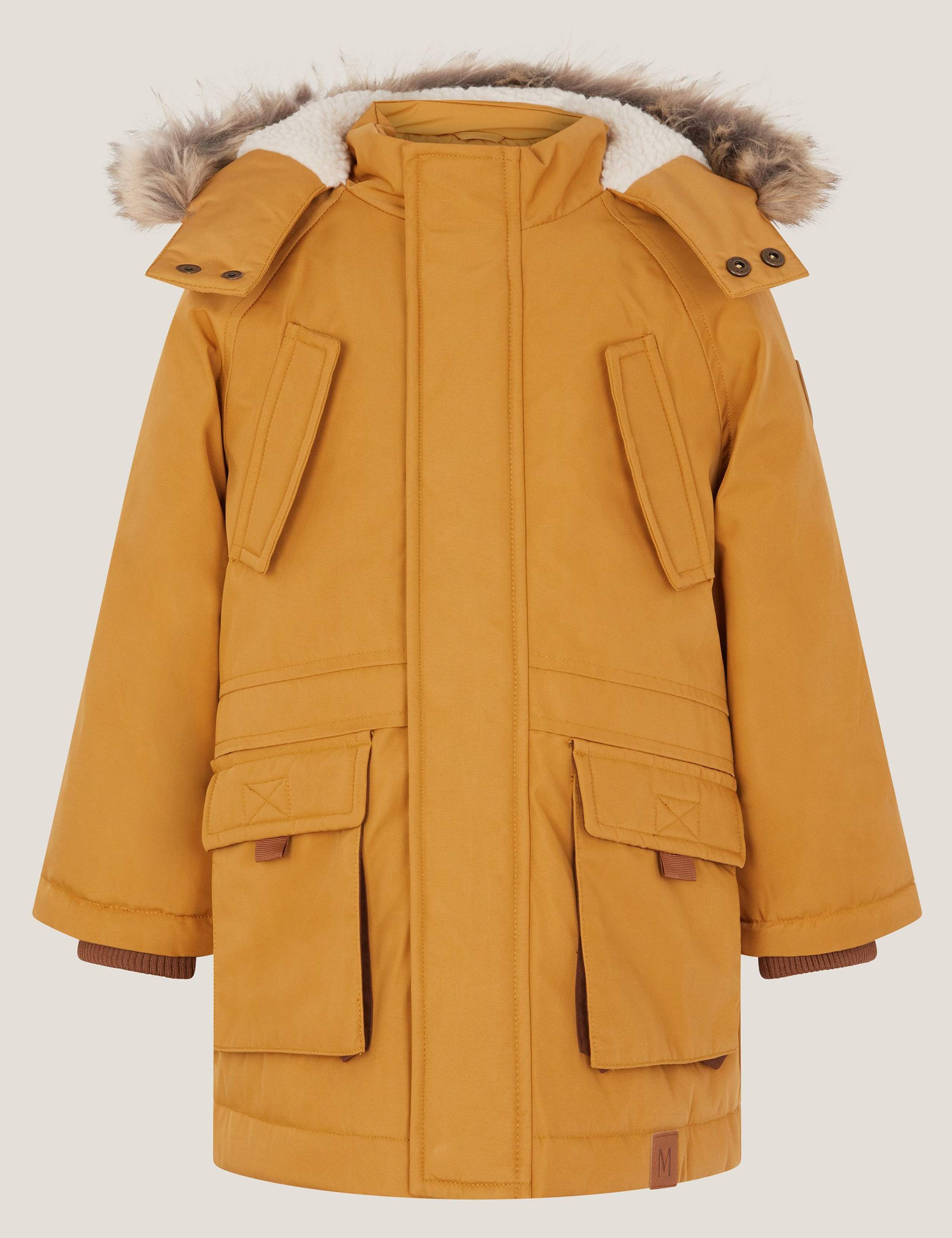 Borg Lined Hooded Parka (18 Mths-13 Yrs) 1 of 4