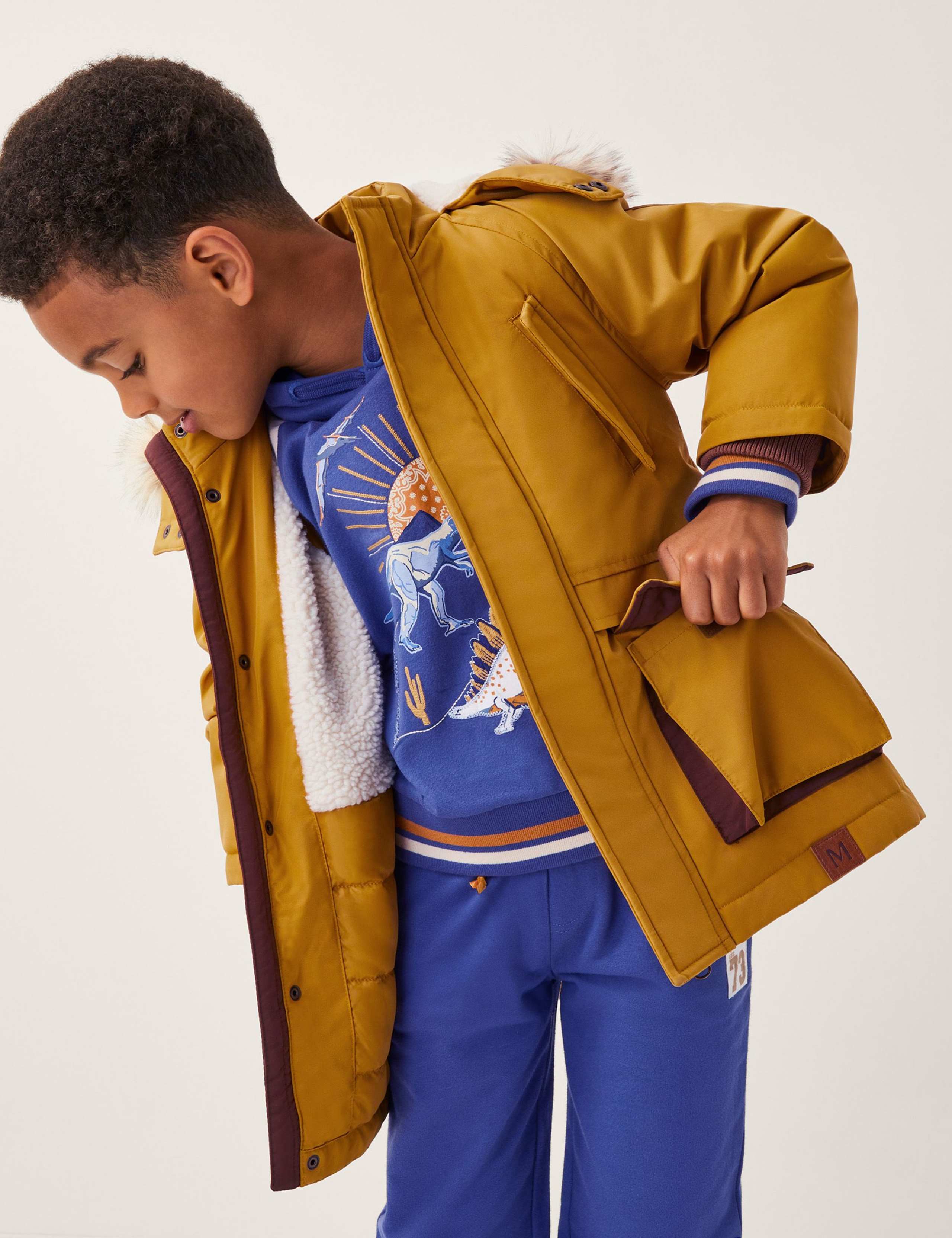 Borg Lined Hooded Parka (18 Mths-13 Yrs) 3 of 4