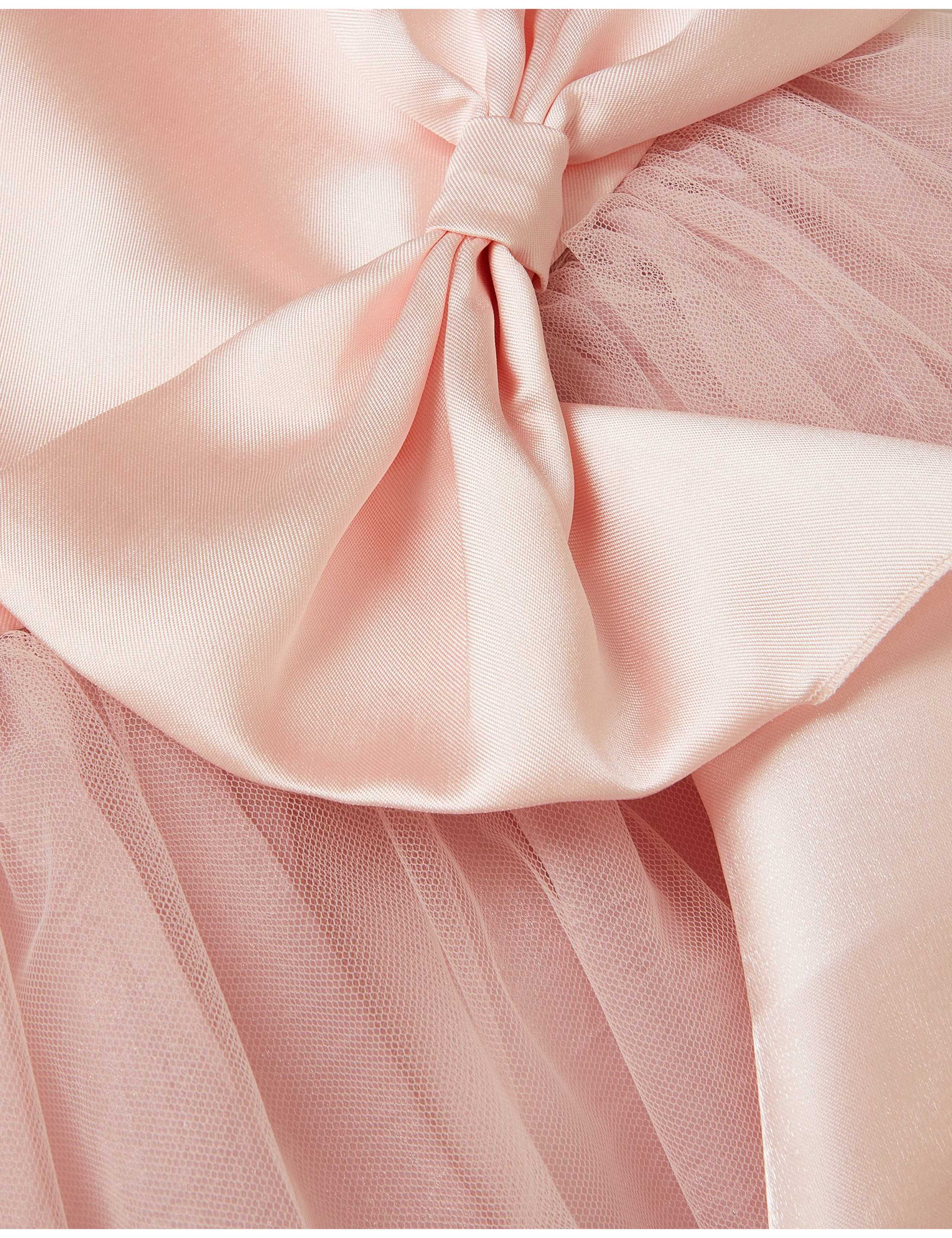 Satin Tulle Waterfall Bow Dress (3-13 Yrs) 3 of 3