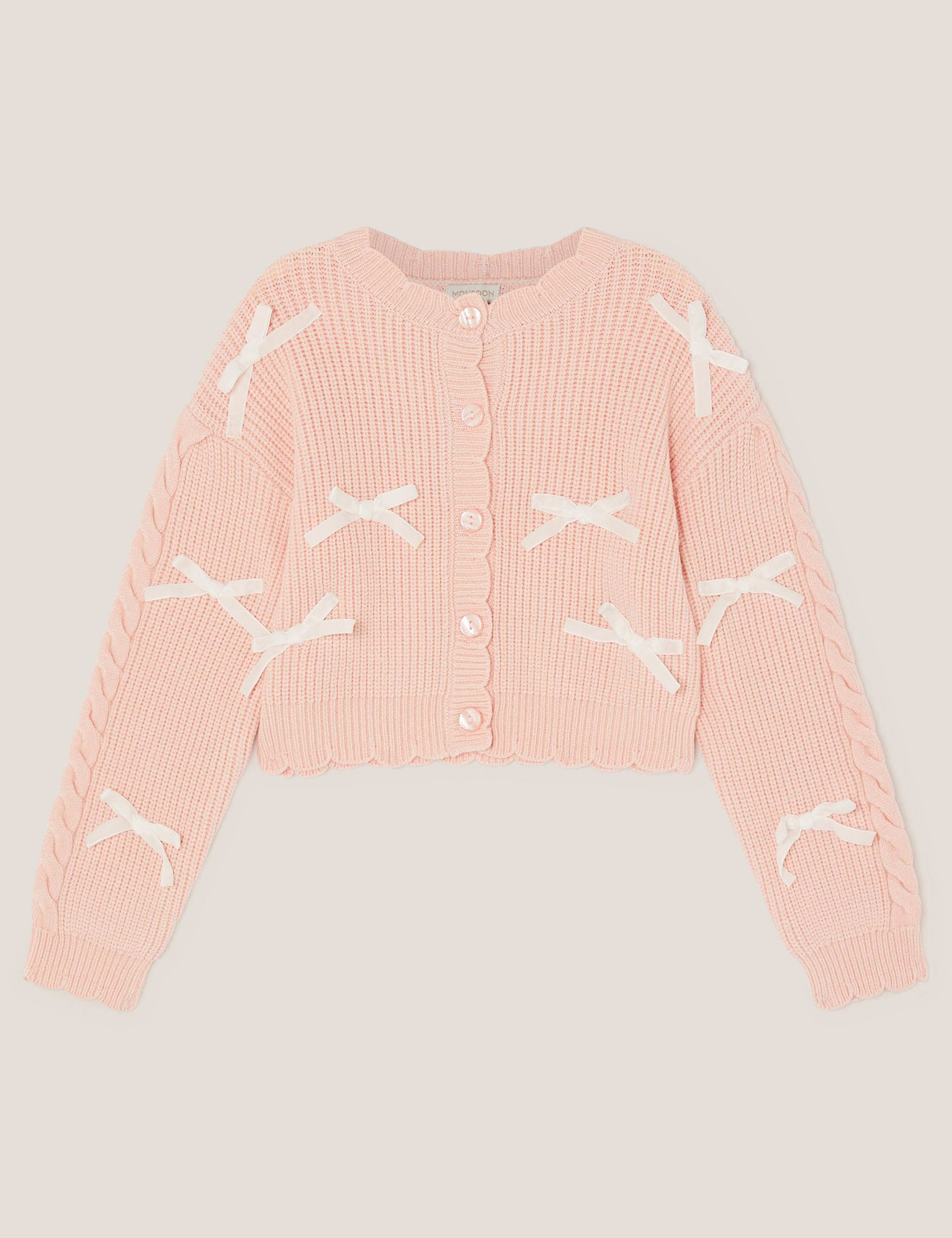 Knitted Bow Detail Cardigan (3-13 Yrs) 2 of 4