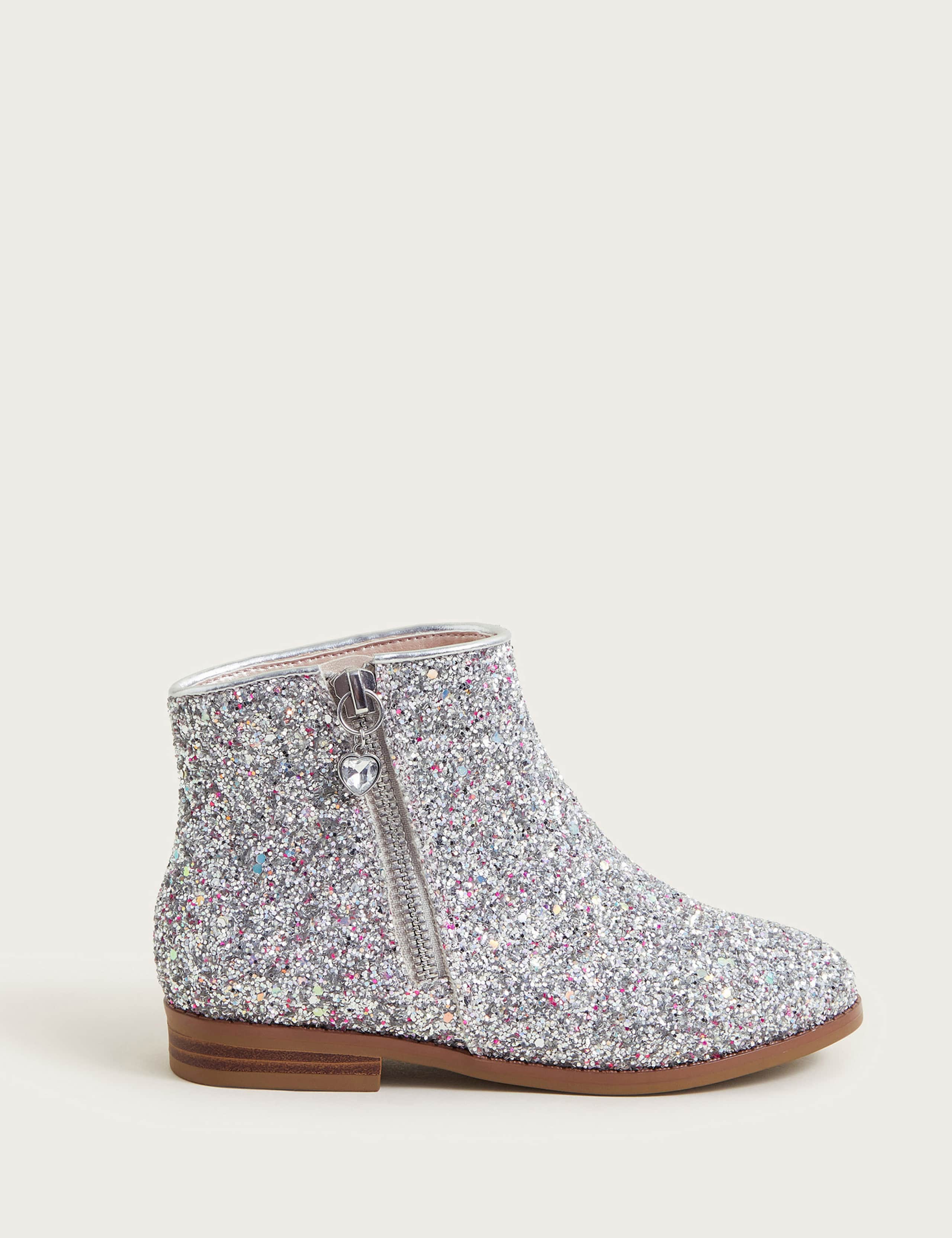 Glitter Chelsea Boots (7 Small-3 Large) 1 of 3