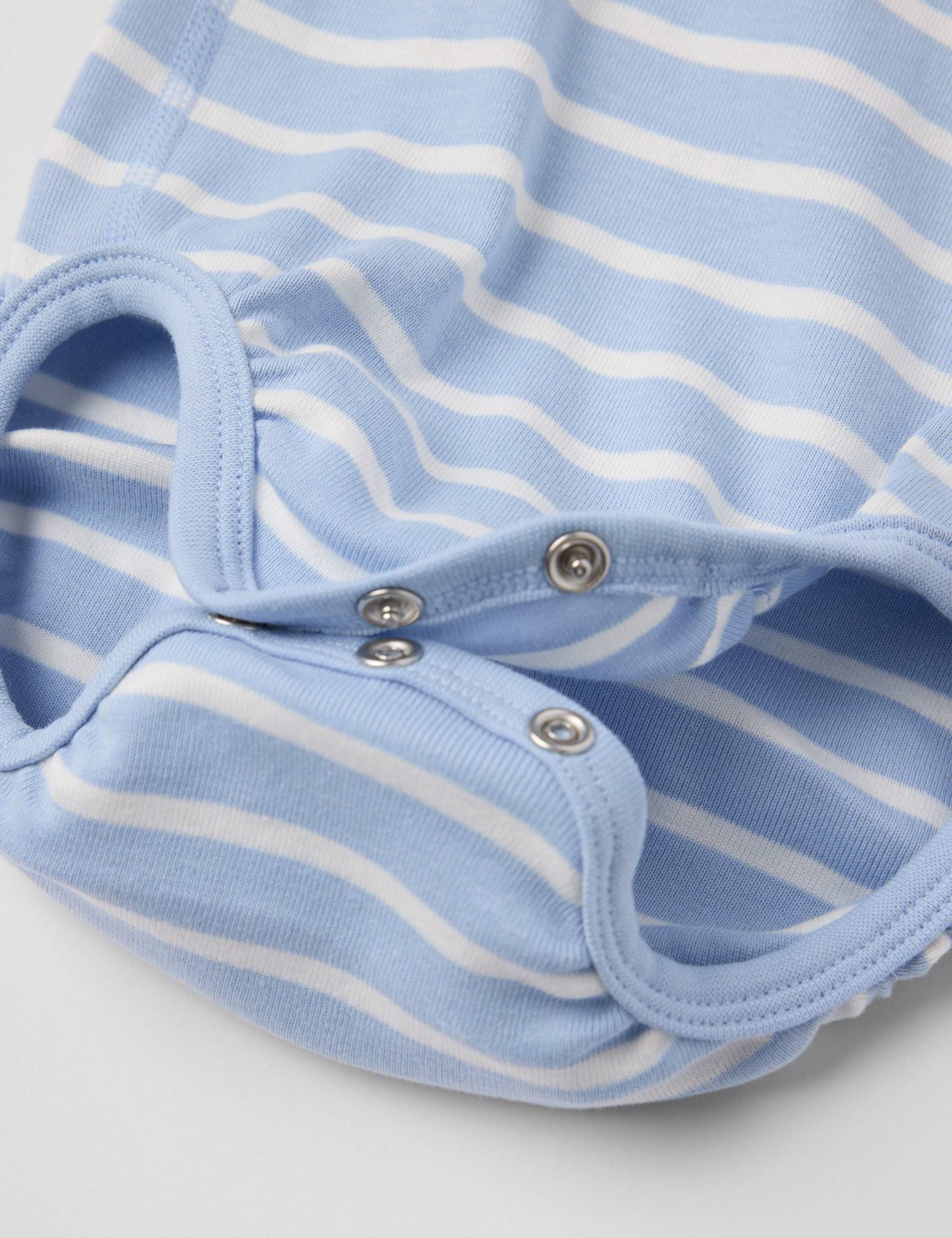 Pure Cotton Striped Bodysuit (0-24 Mths) 3 of 5