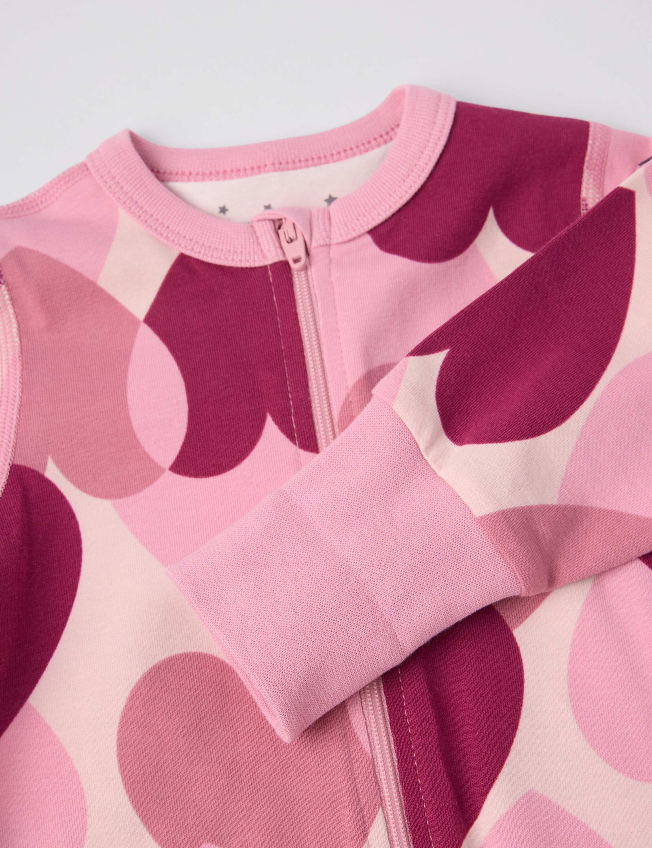 Cotton Rich Heart Sleepsuit (0-4 Yrs) 7 of 8