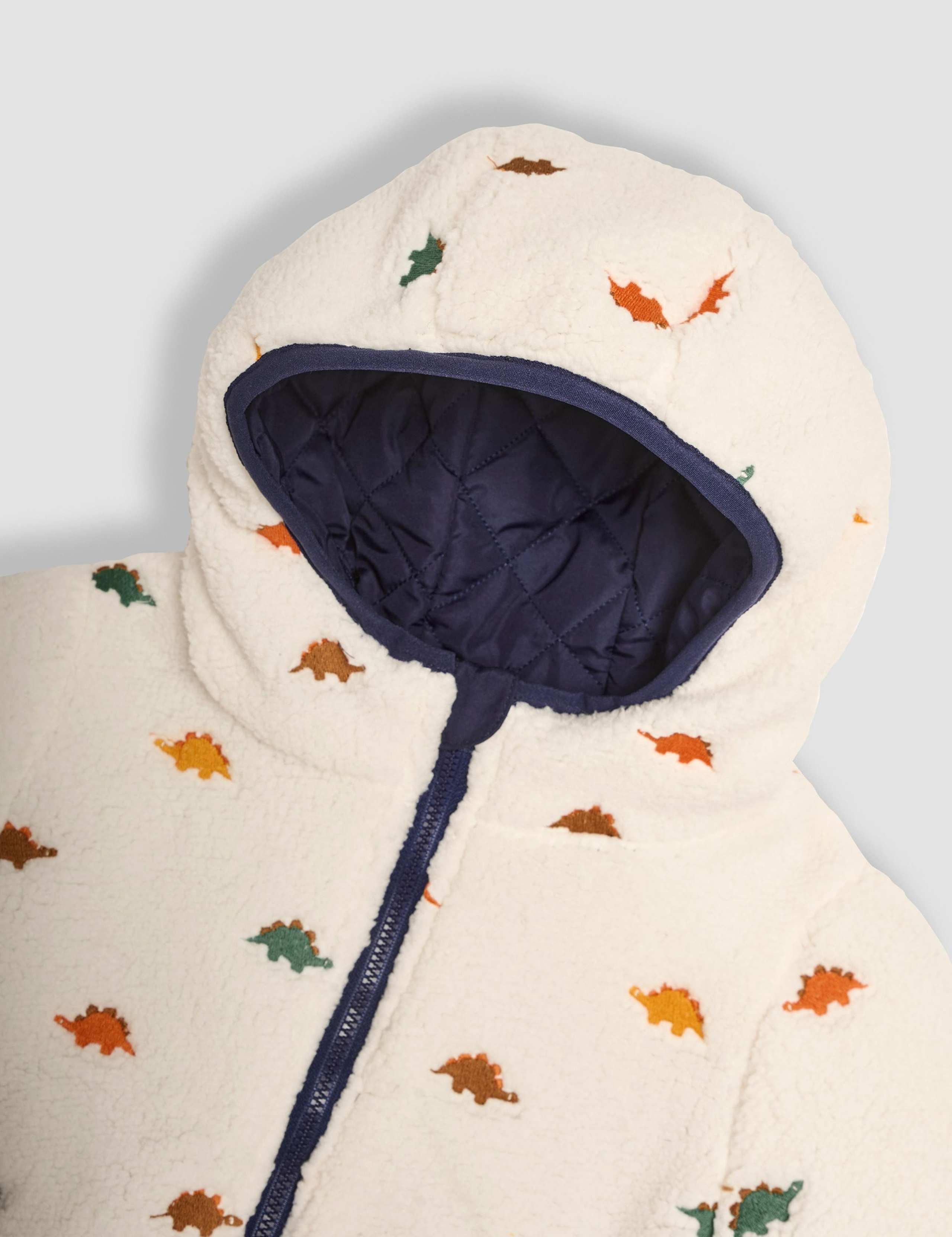 Dino Embroidered Reversible Jacket (6 Mths-6 Yrs) 4 of 6