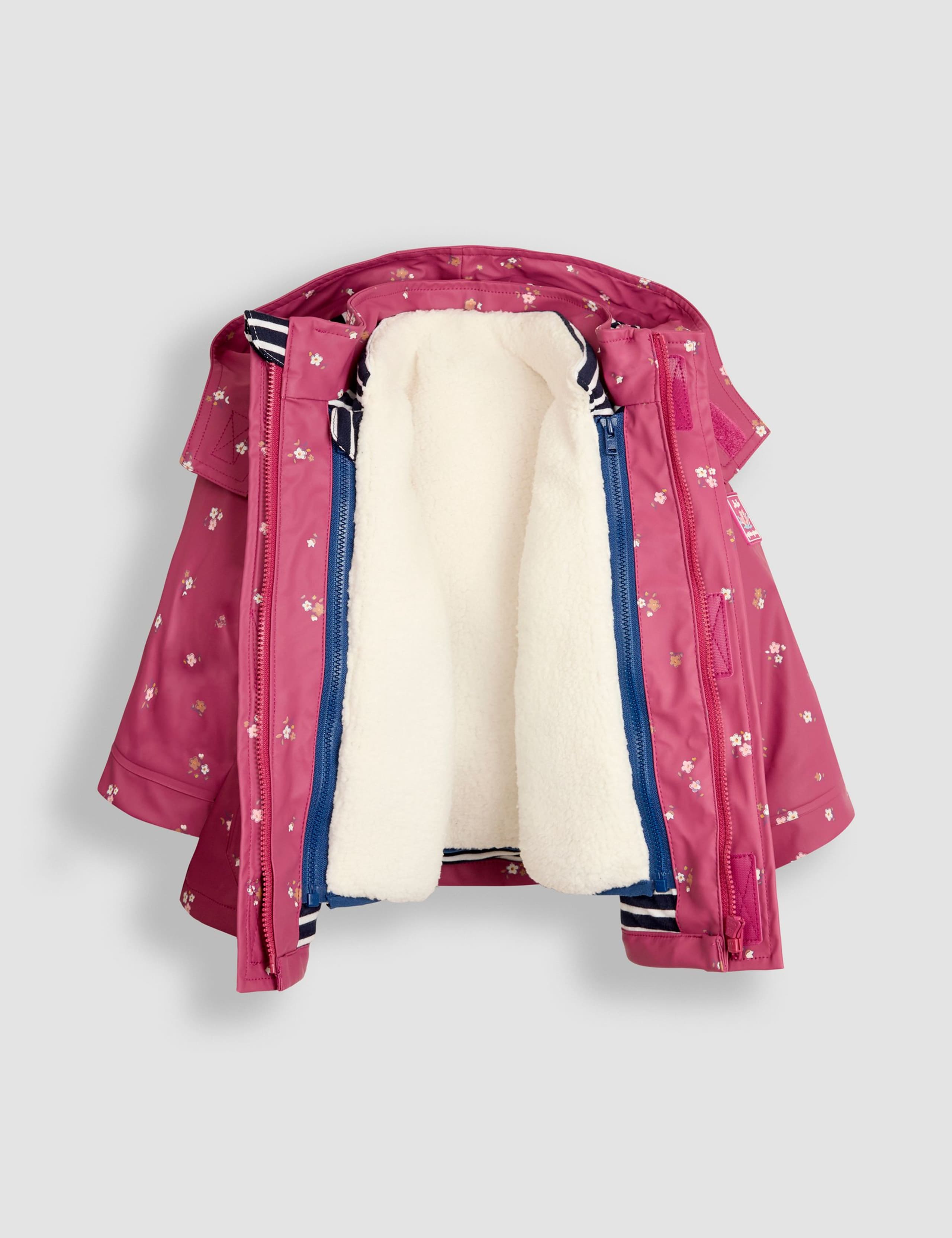 Floral 3-In-1 Waterproof Jacket (1-6 Yrs) 3 of 7