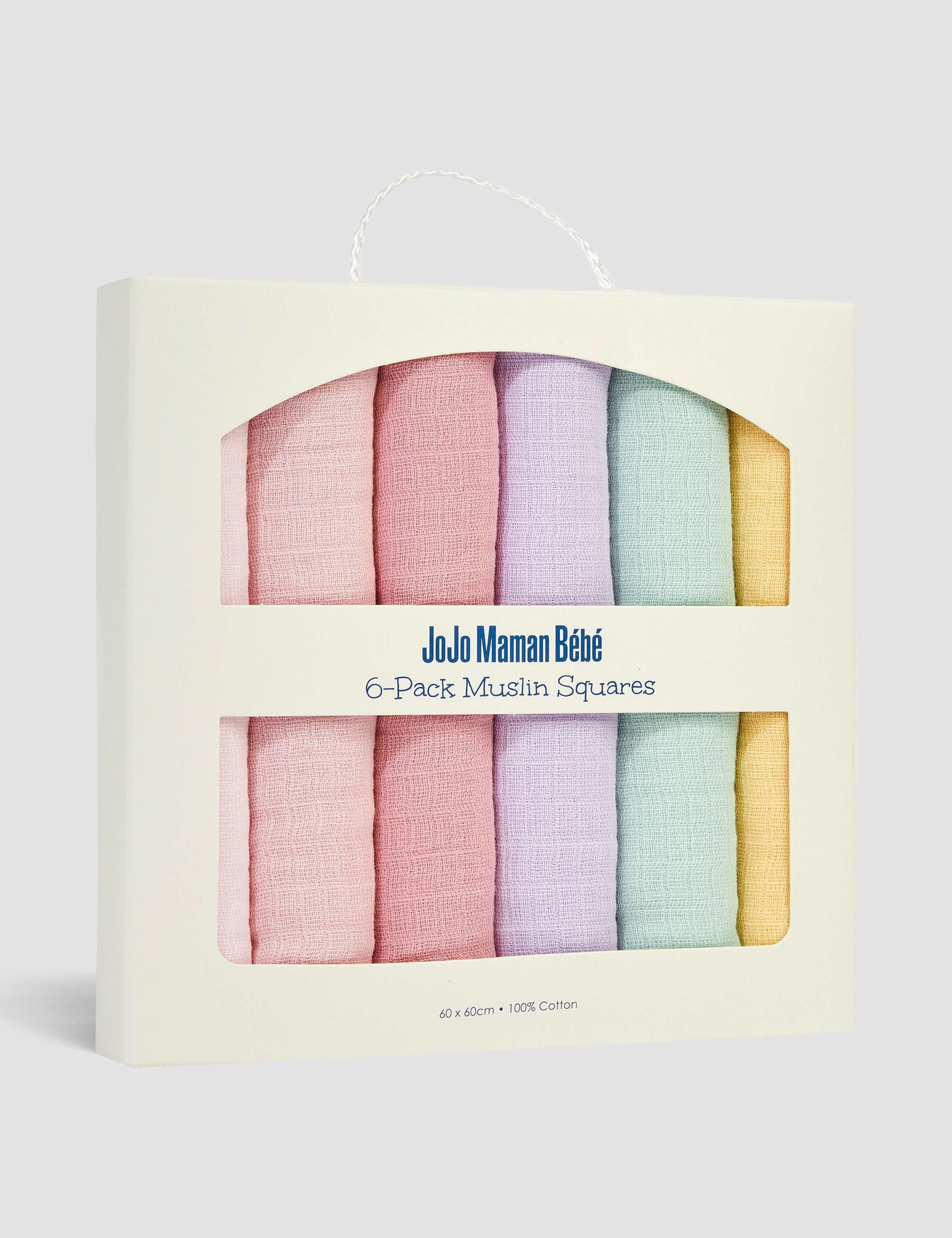 6pk Pure Cotton Pastel Muslin Squares 2 of 3