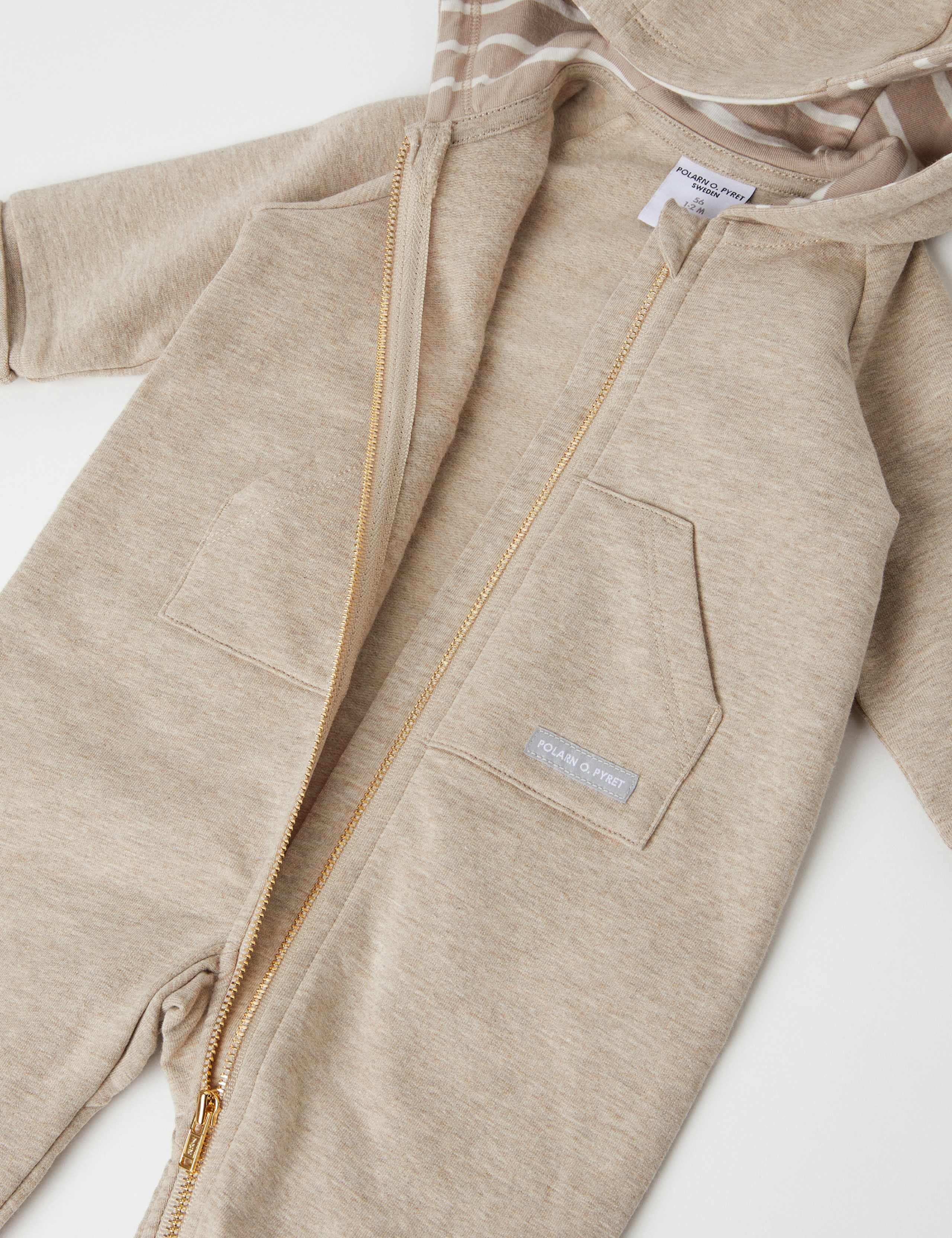 Cotton Rich Hooded Zip All In One (7lbs -24 Mths) 3 of 4