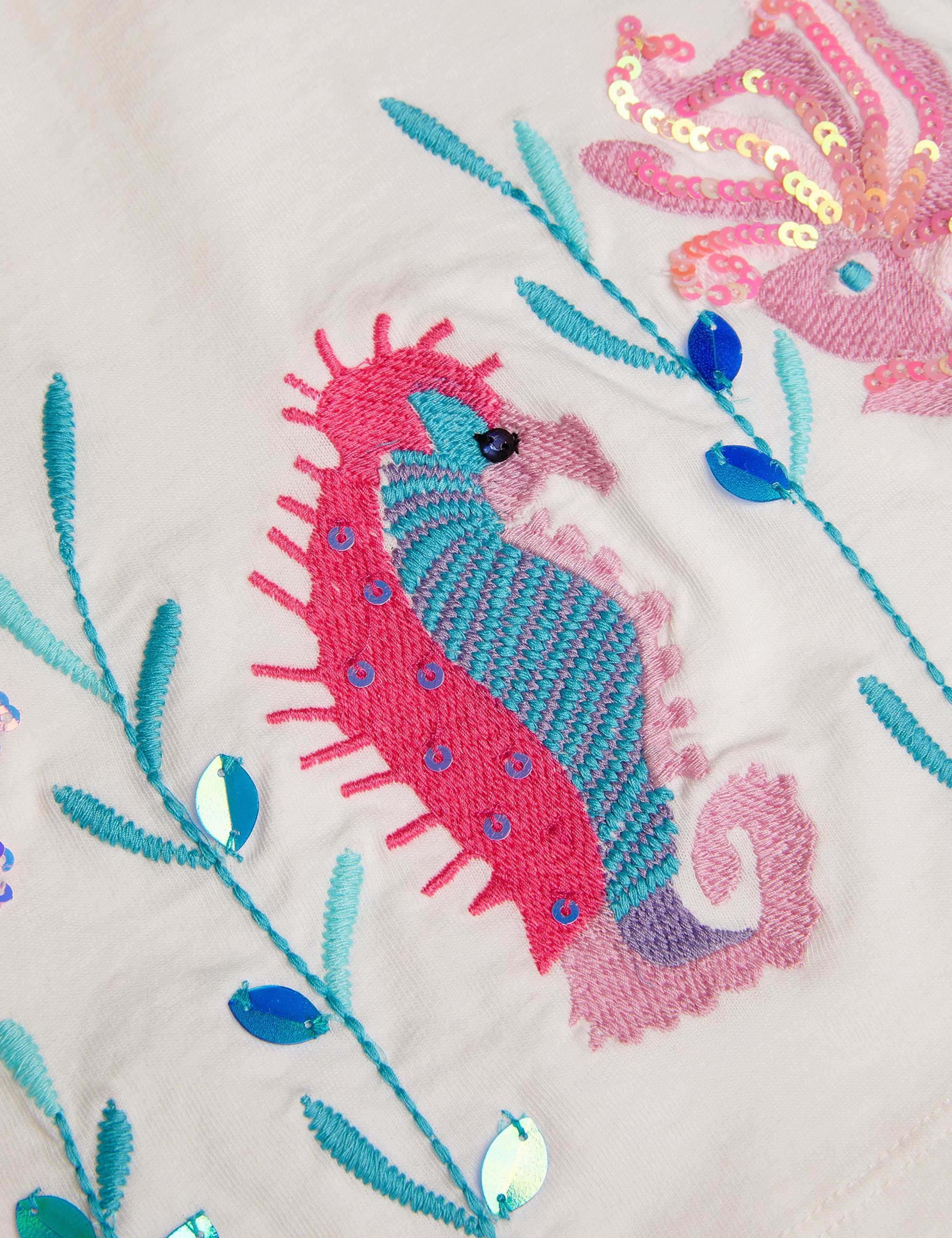 Pure Cotton Sealife T-Shirt (3-13 Years) 2 of 2