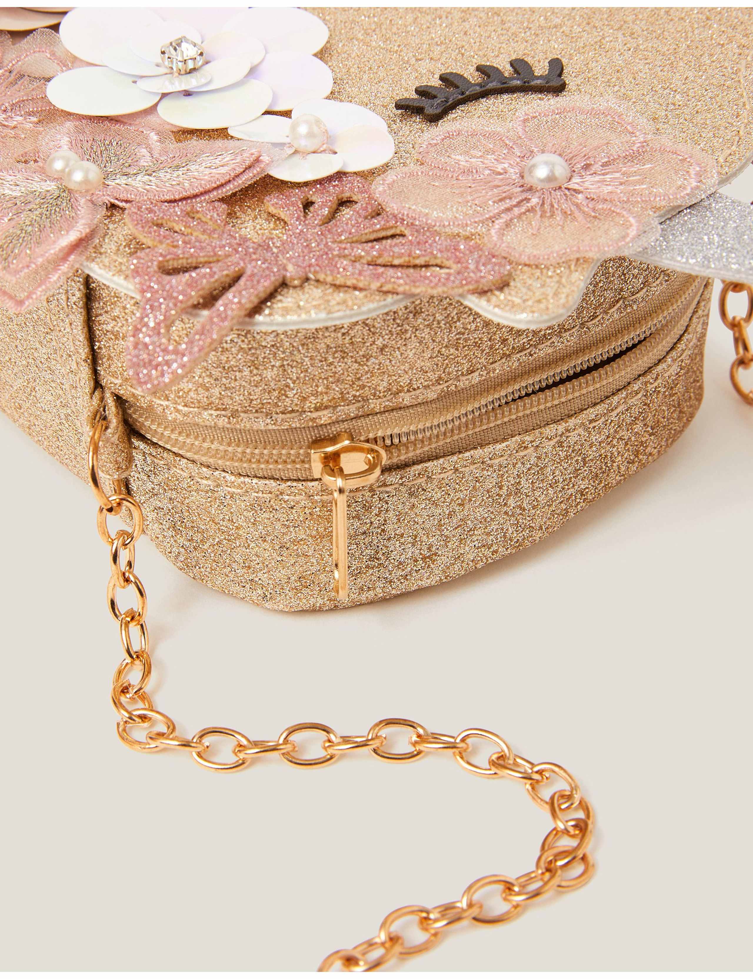 Kids' Floral Unicorn Sequin Bag 2 of 4