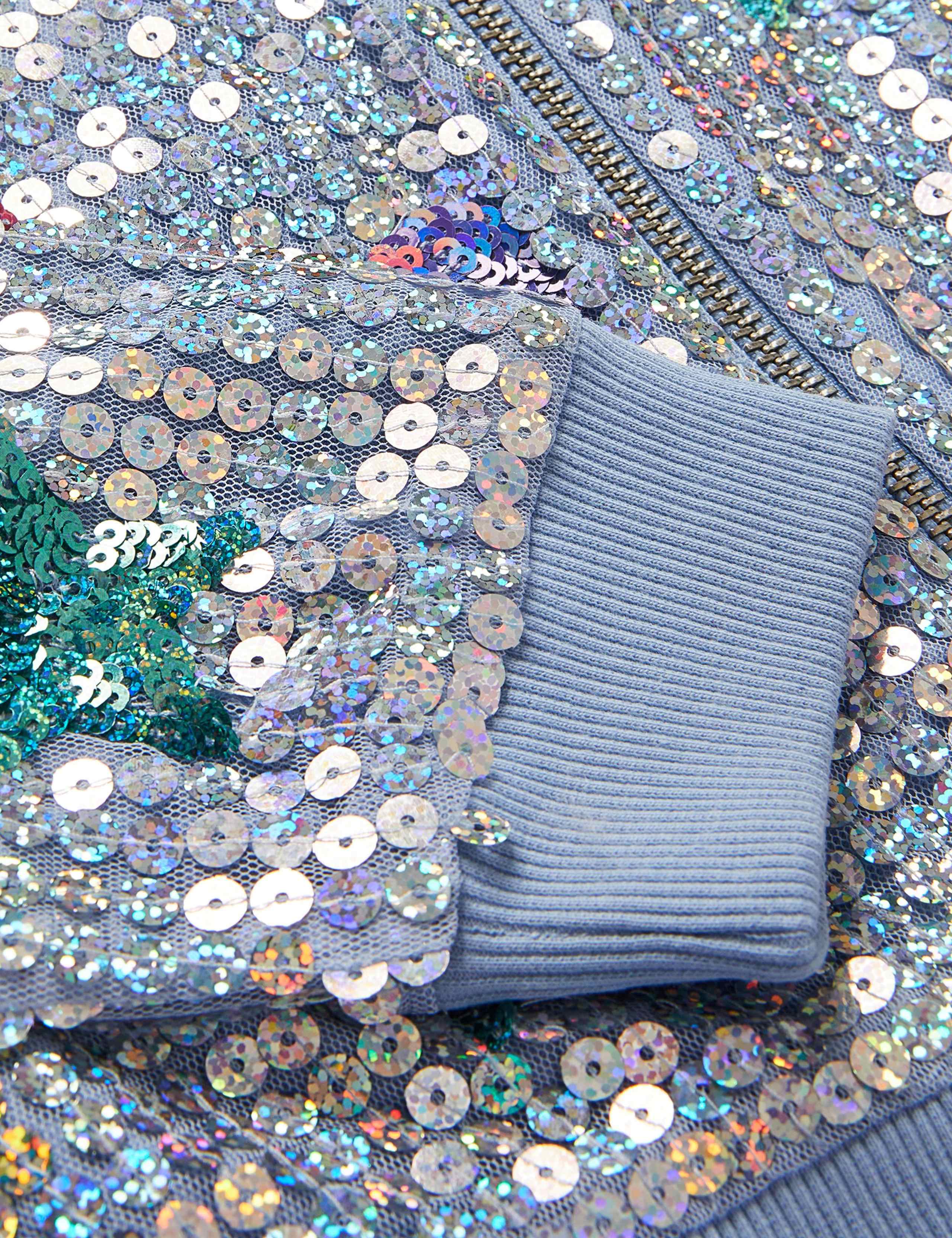 Pure Cotton Sequin Bomber (3-15 Yrs) 4 of 4