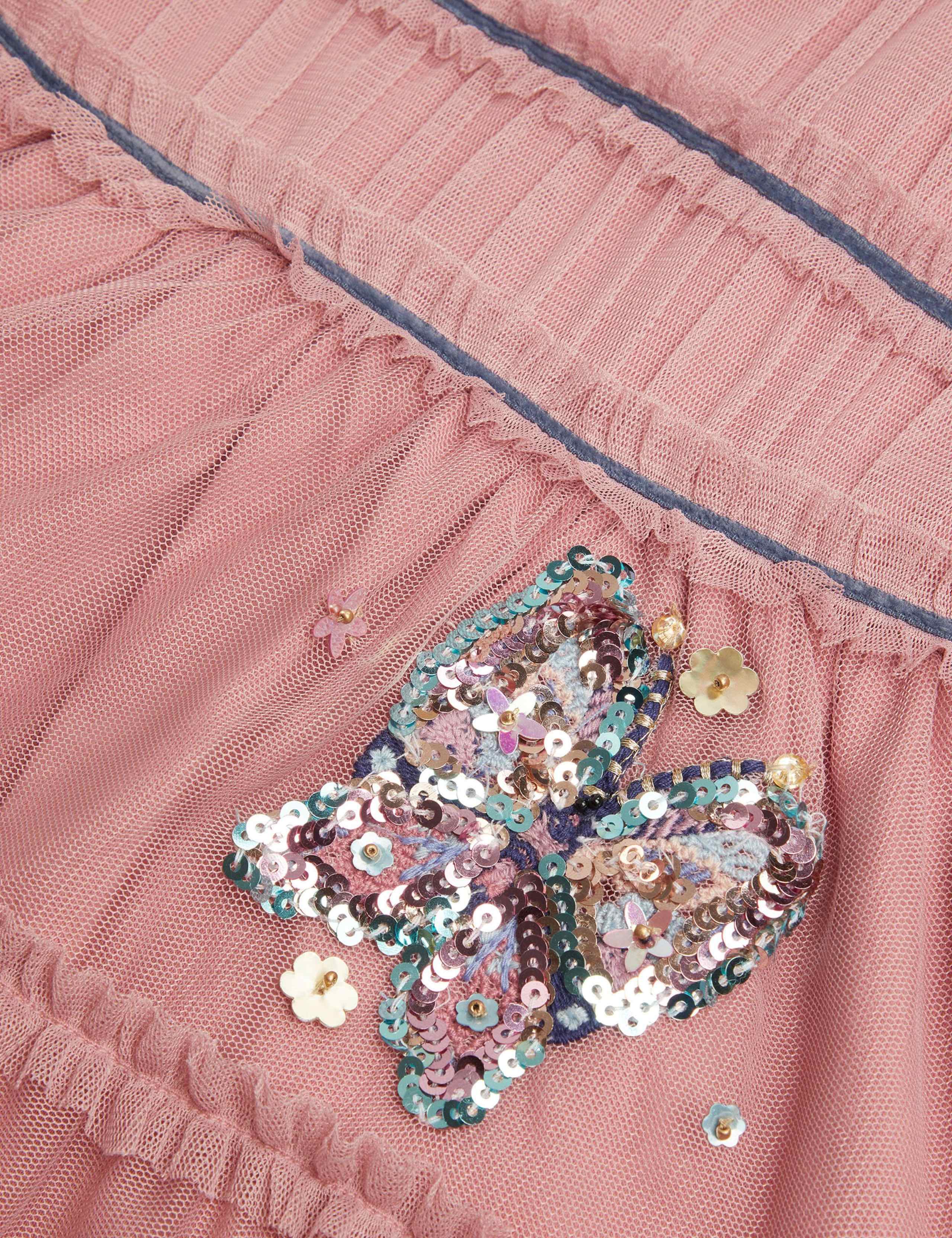 Jersey Mesh Sequin Butterfly Dress (3-13 Yrs) 4 of 4