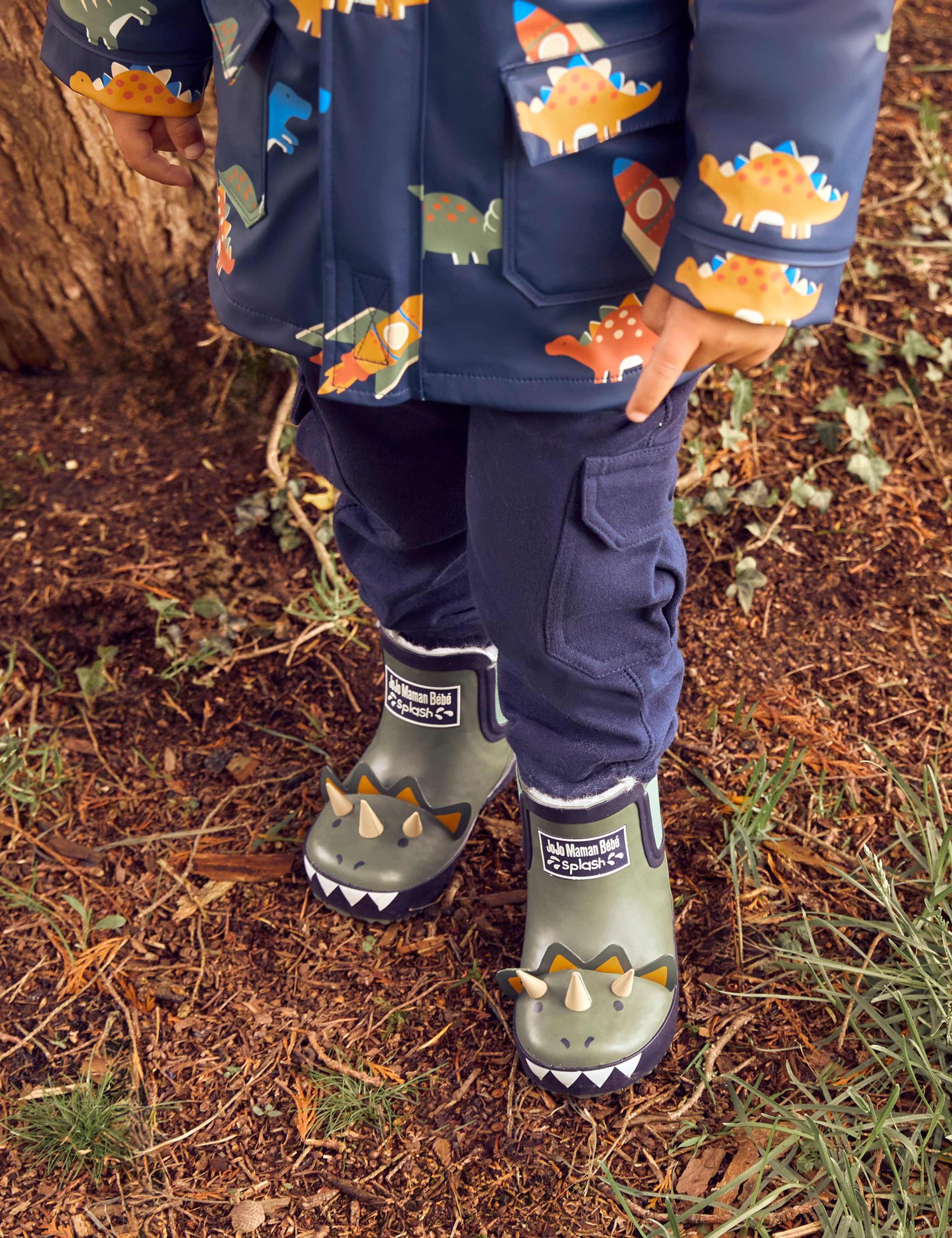 Dinosaur Lined Ankle Wellies (4 Small - 11 Small) 5 of 6