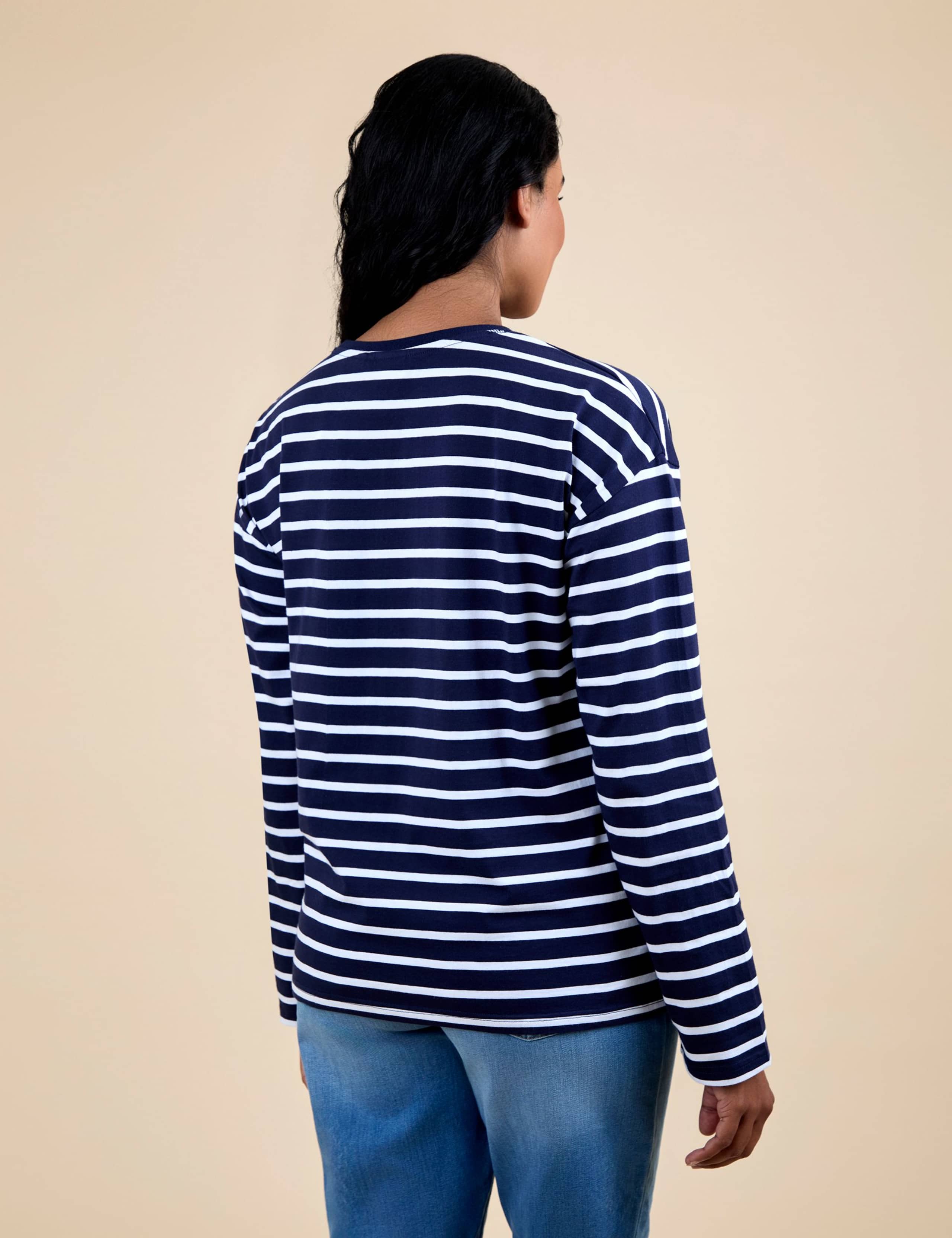 Maternity Pure Cotton Striped Top 2 of 4