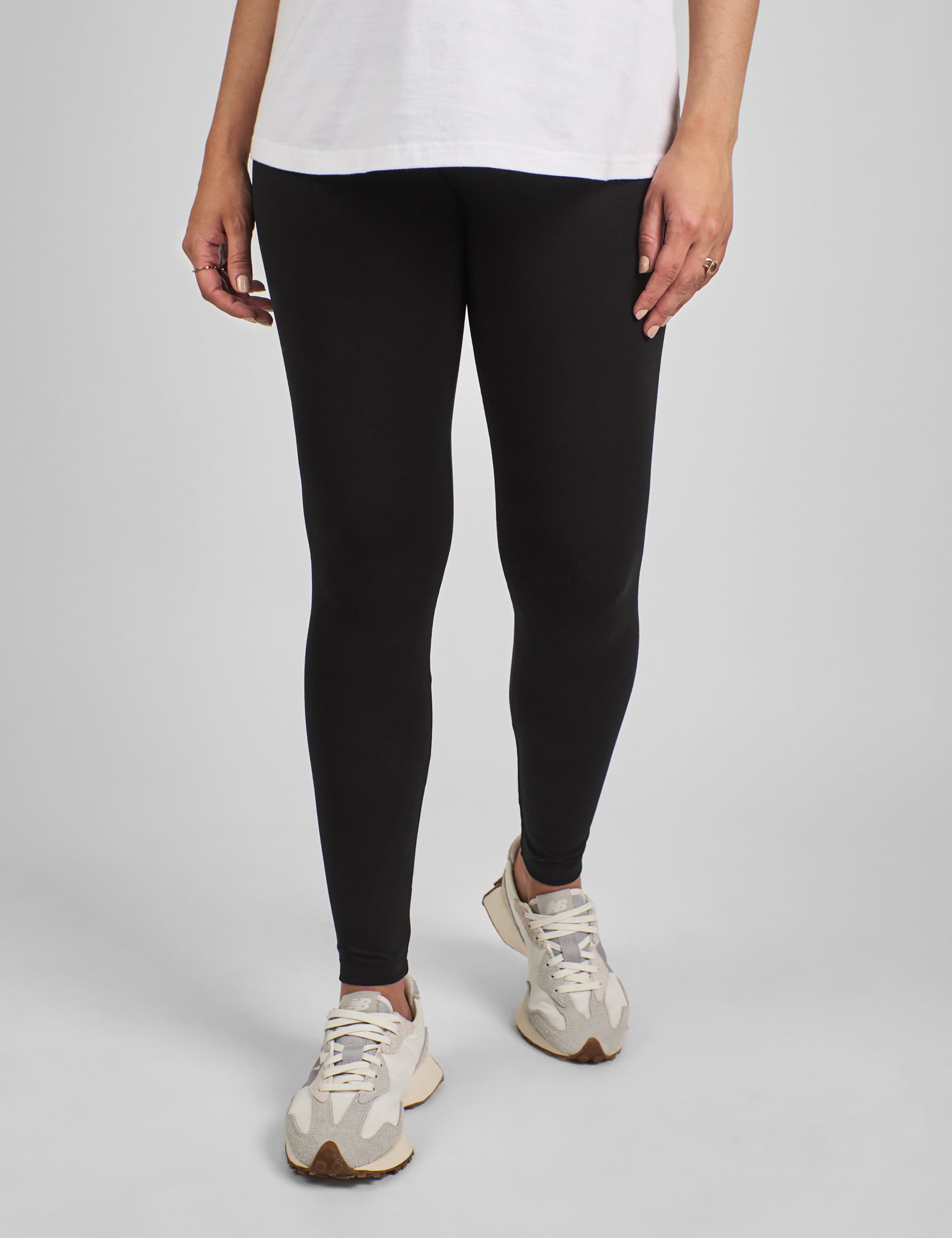 2pk Maternity Cotton Rich Leggings 3 of 4