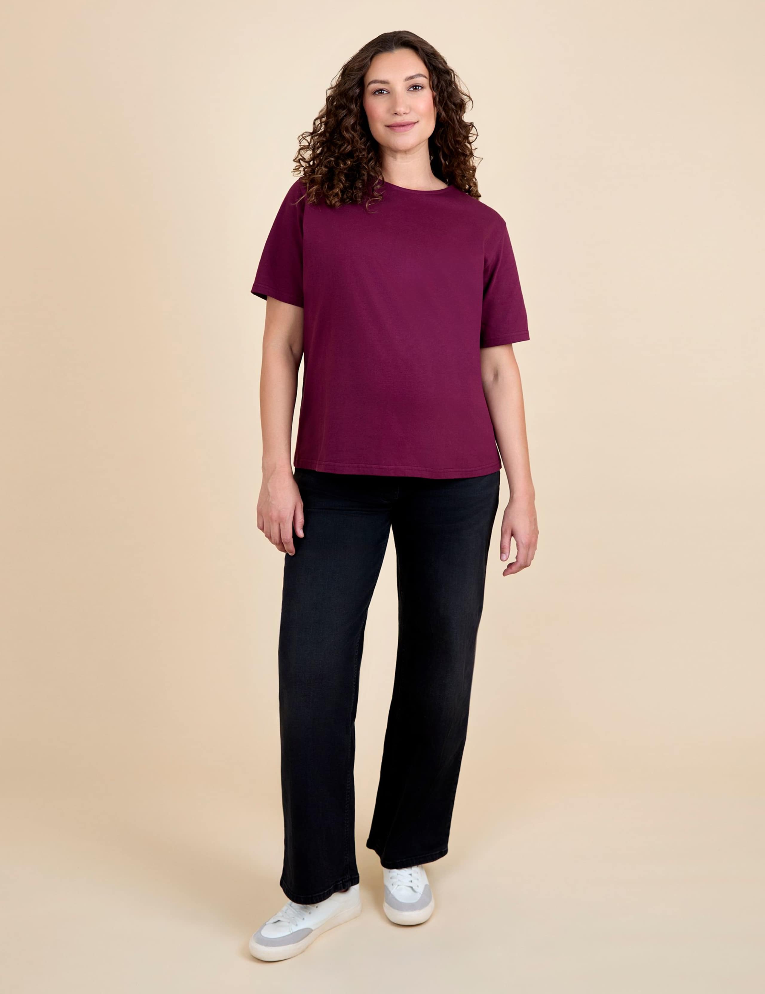 Maternity Pure Cotton Oversized T-Shirt 2 of 4