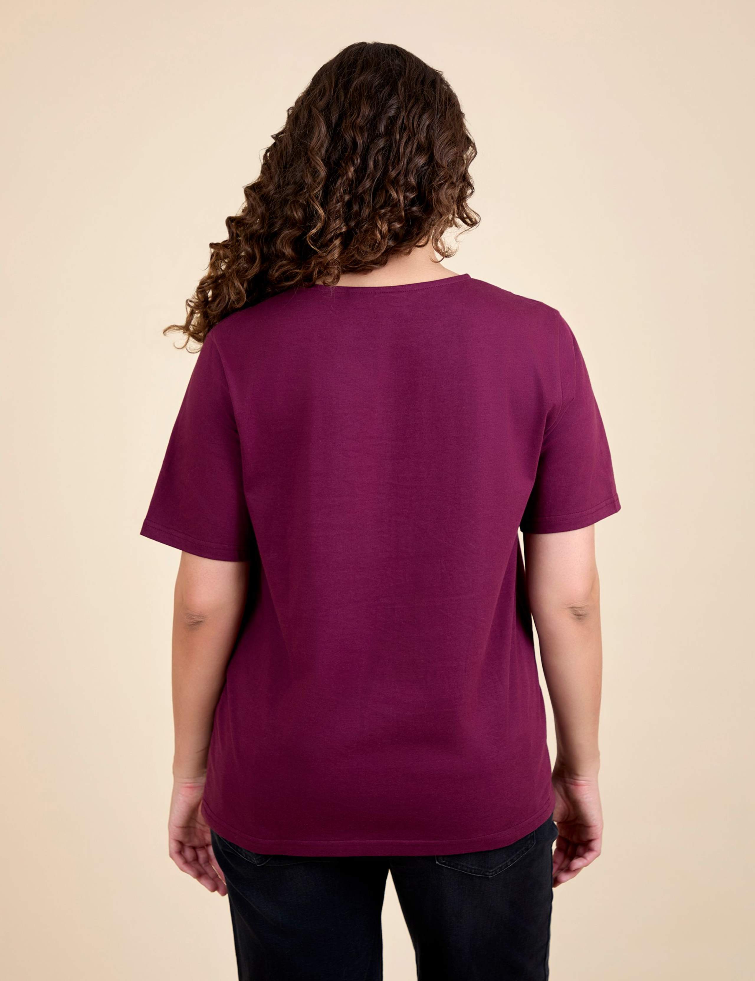 Maternity Pure Cotton Oversized T-Shirt 4 of 4