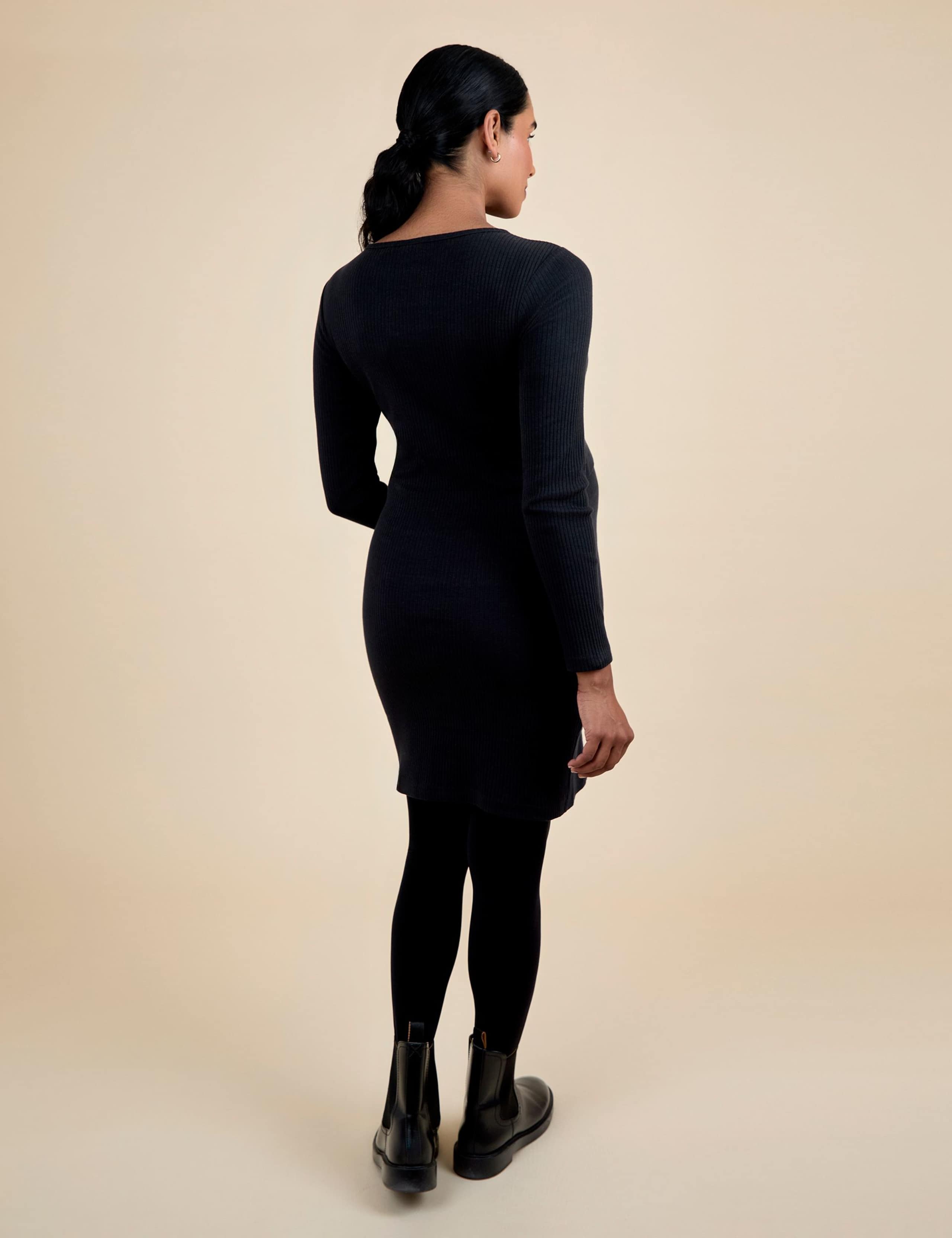 Maternity Cotton Rich Ribbed Bodycon Dress 5 of 5