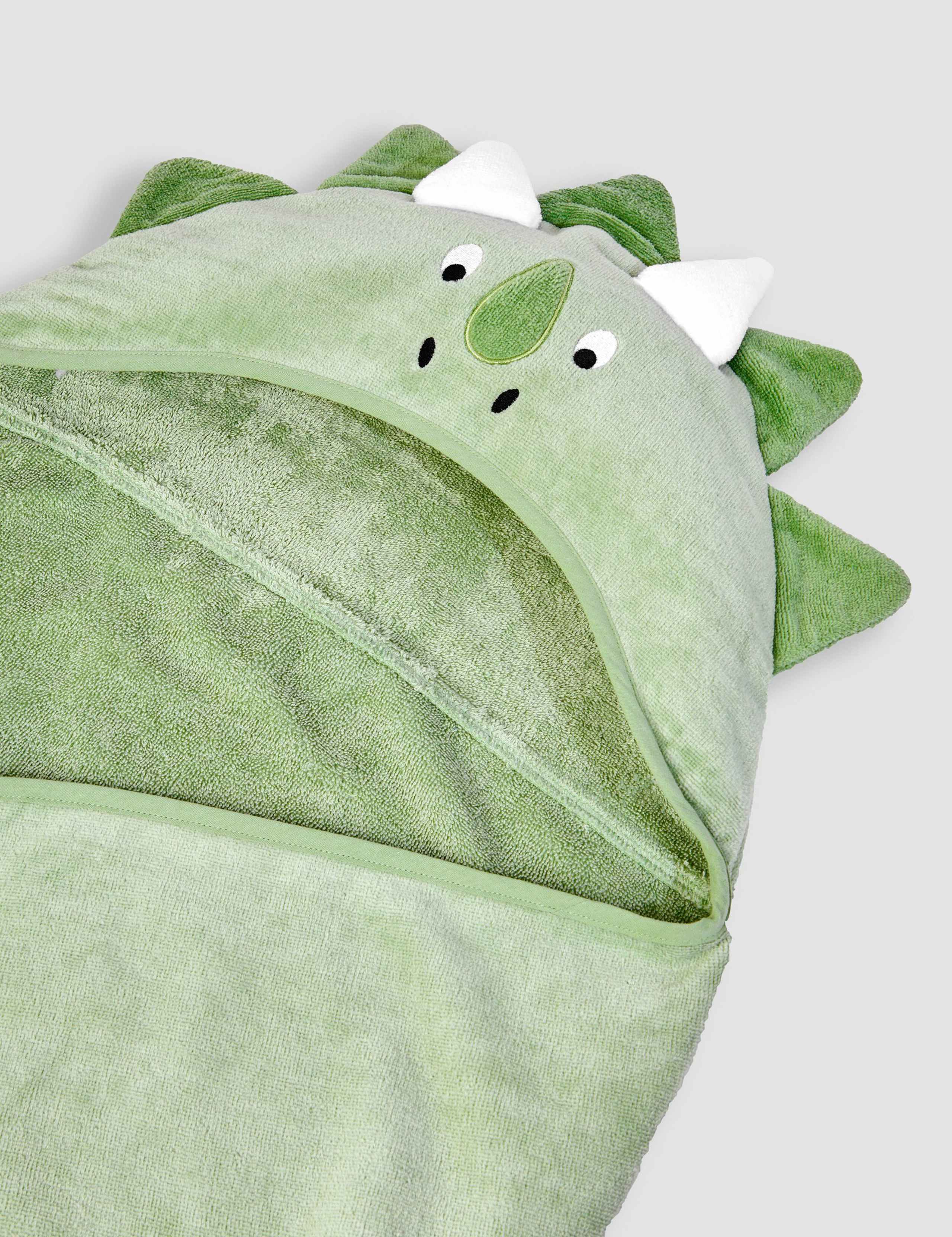 Pure Cotton Dinosaur Hooded Towel 2 of 3
