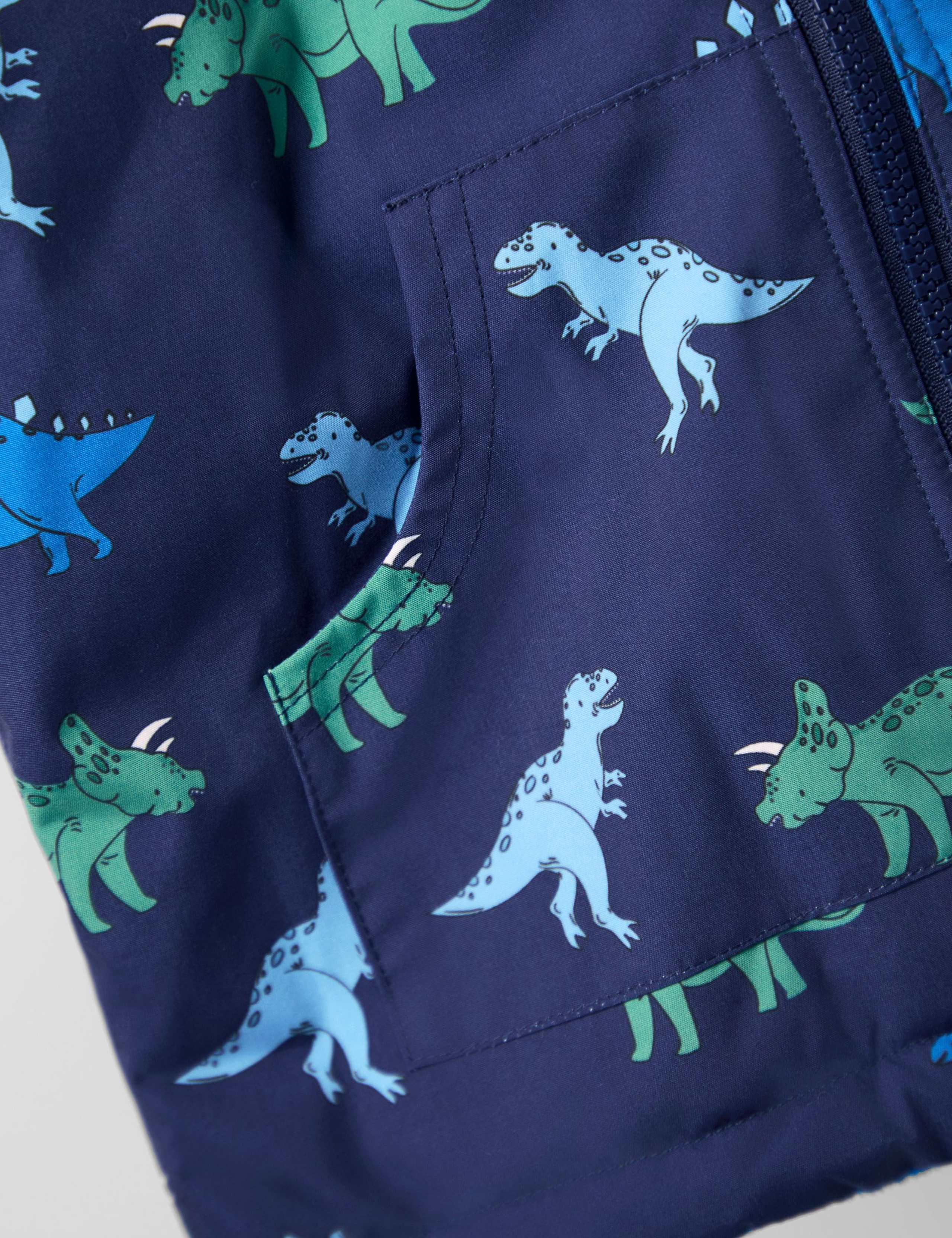 Dinosaur Reversible Sherpa Lined Jacket (12 Mths - 7 Yrs) 7 of 8