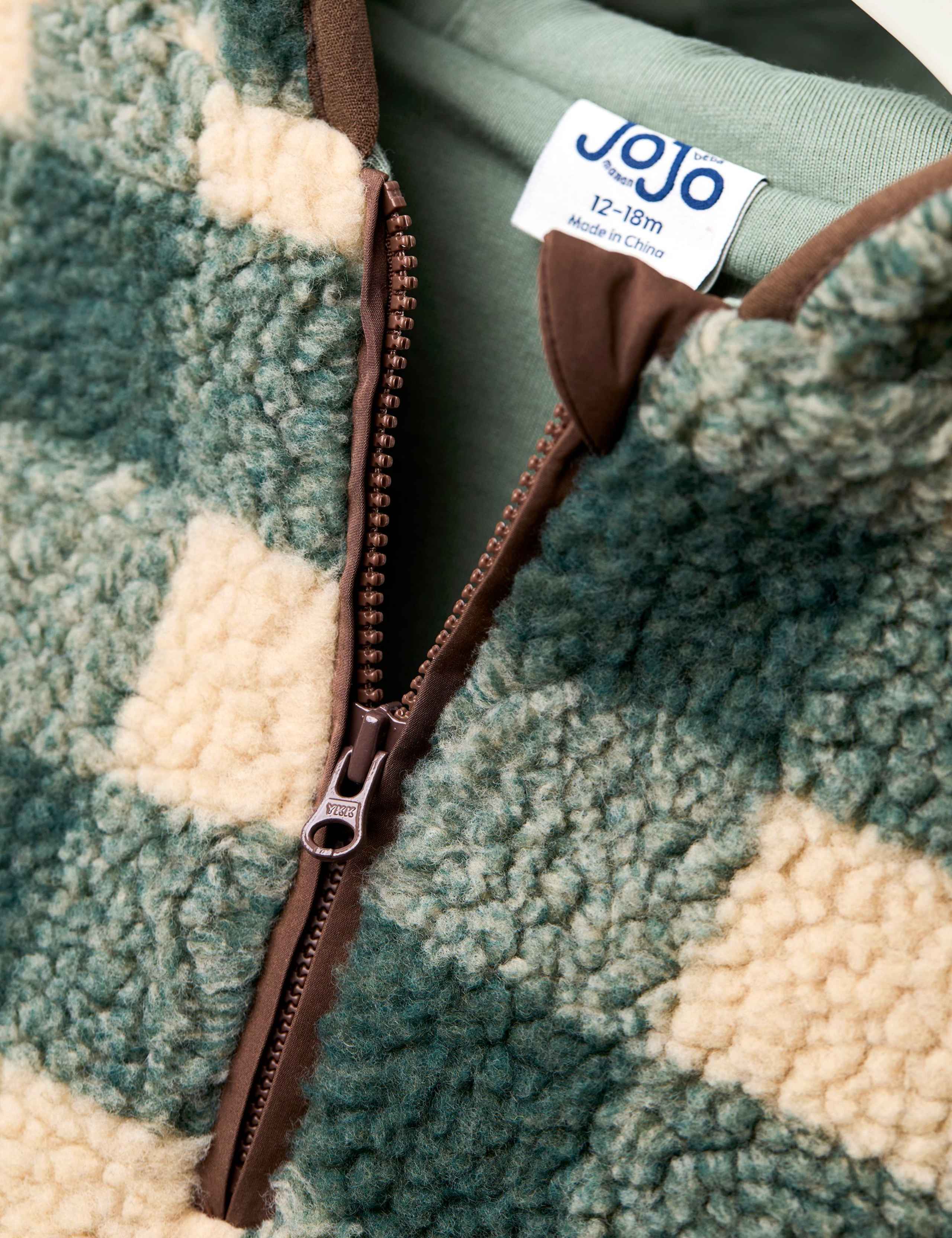 Highland Cow Half Zip Borg Fleece Jacket (6 Mths-5 Yrs) 3 of 6