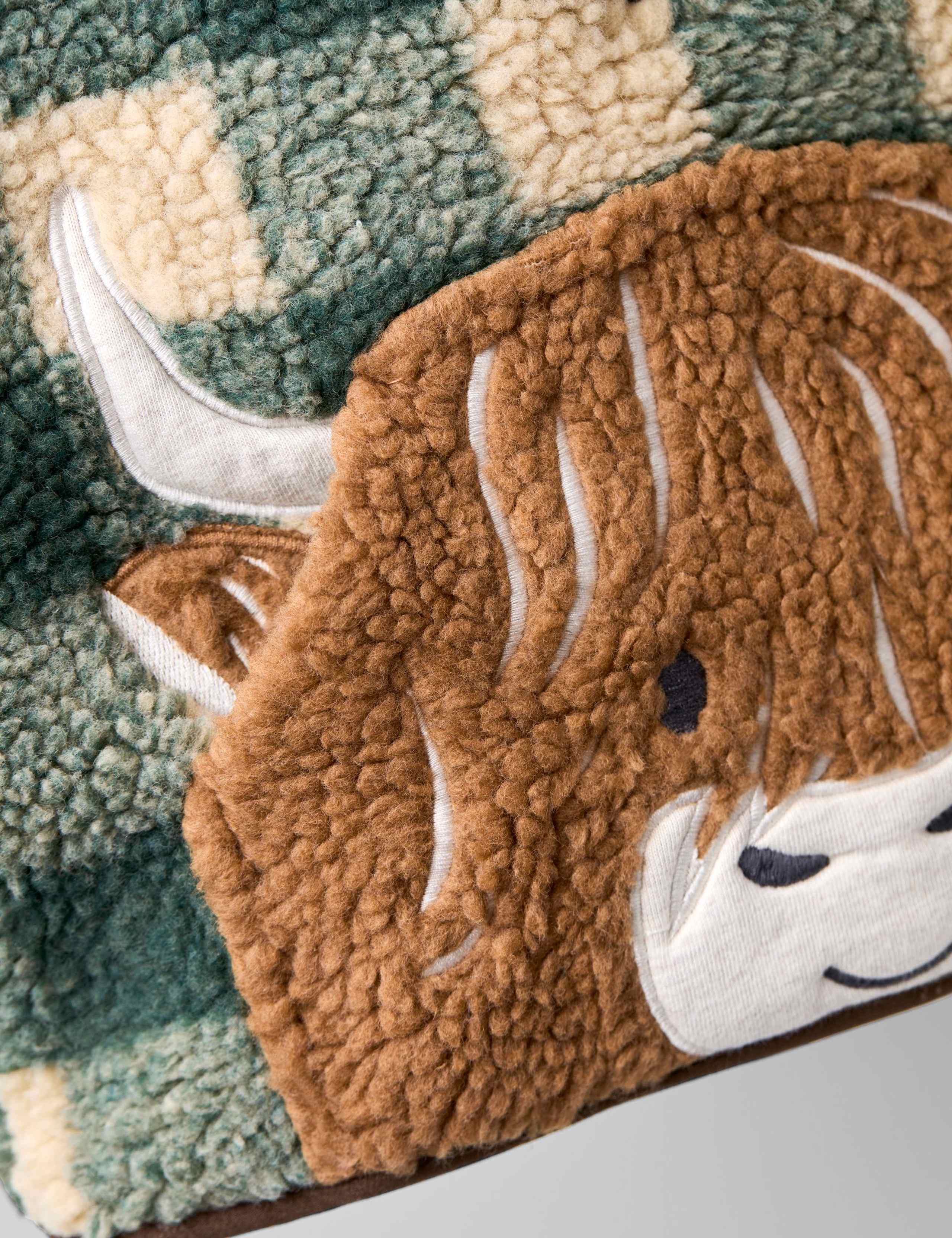 Highland Cow Half Zip Borg Fleece Jacket (6 Mths-5 Yrs) 5 of 6
