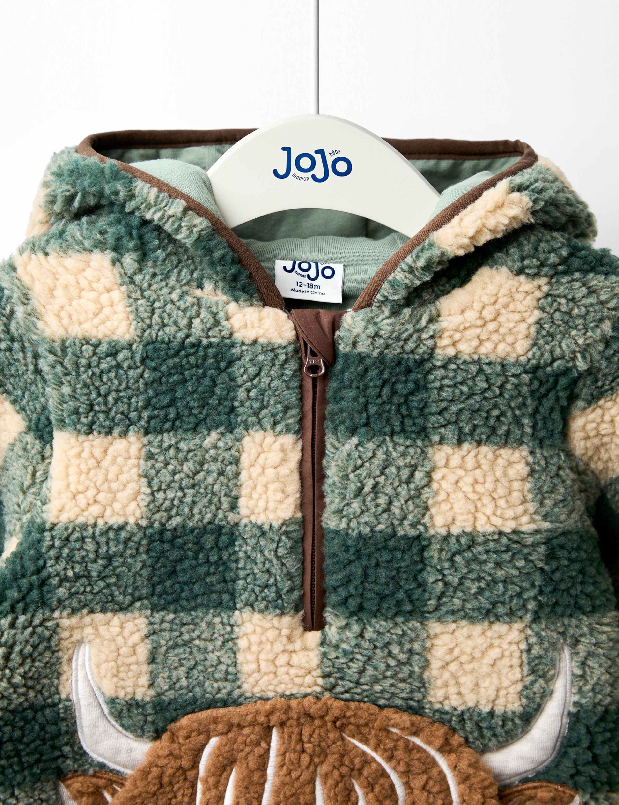 Highland Cow Half Zip Borg Fleece Jacket (6 Mths-5 Yrs) 6 of 6