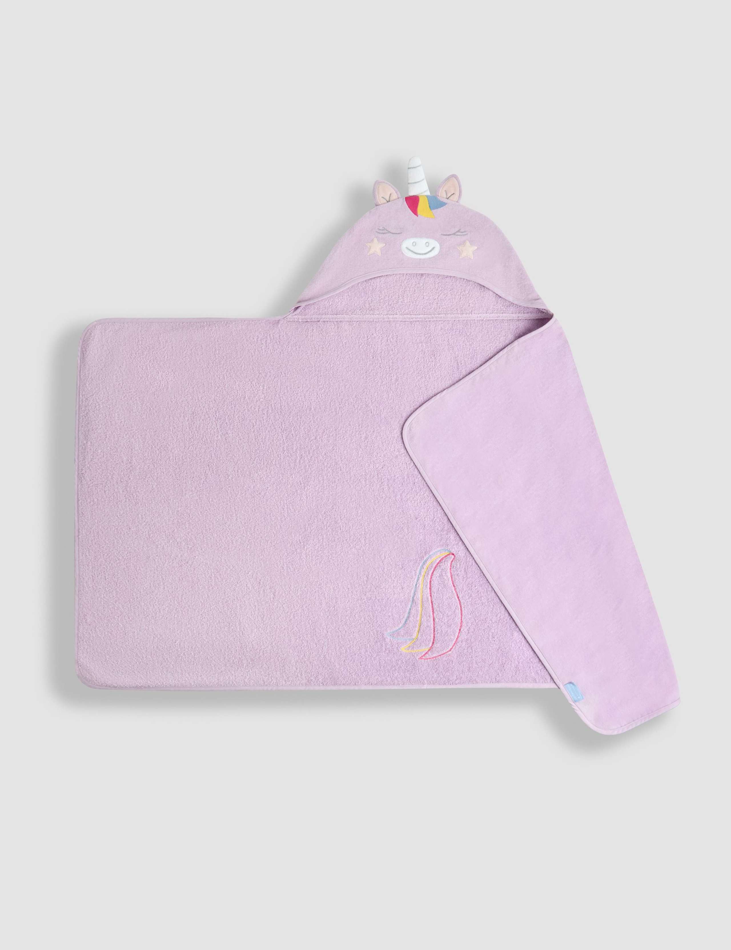 Pure Cotton Unicorn Large Hooded Towel 3 of 4
