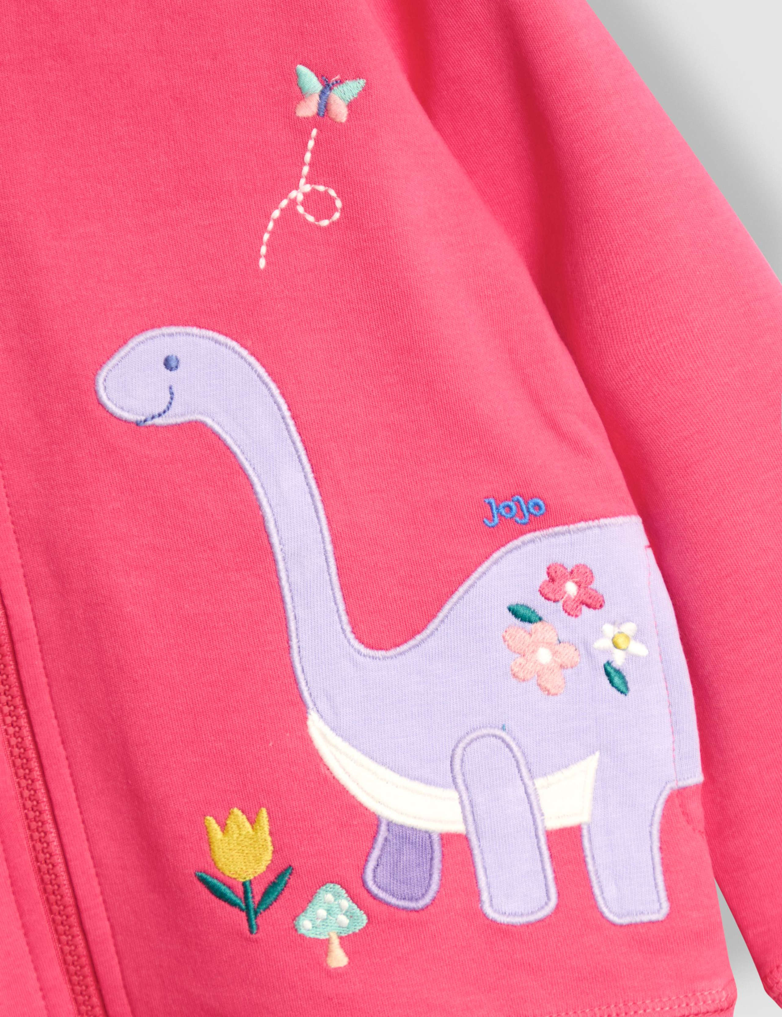Pure Cotton Reversible Dinosaur Hoodie (12 Mths-7 Yrs) 7 of 9
