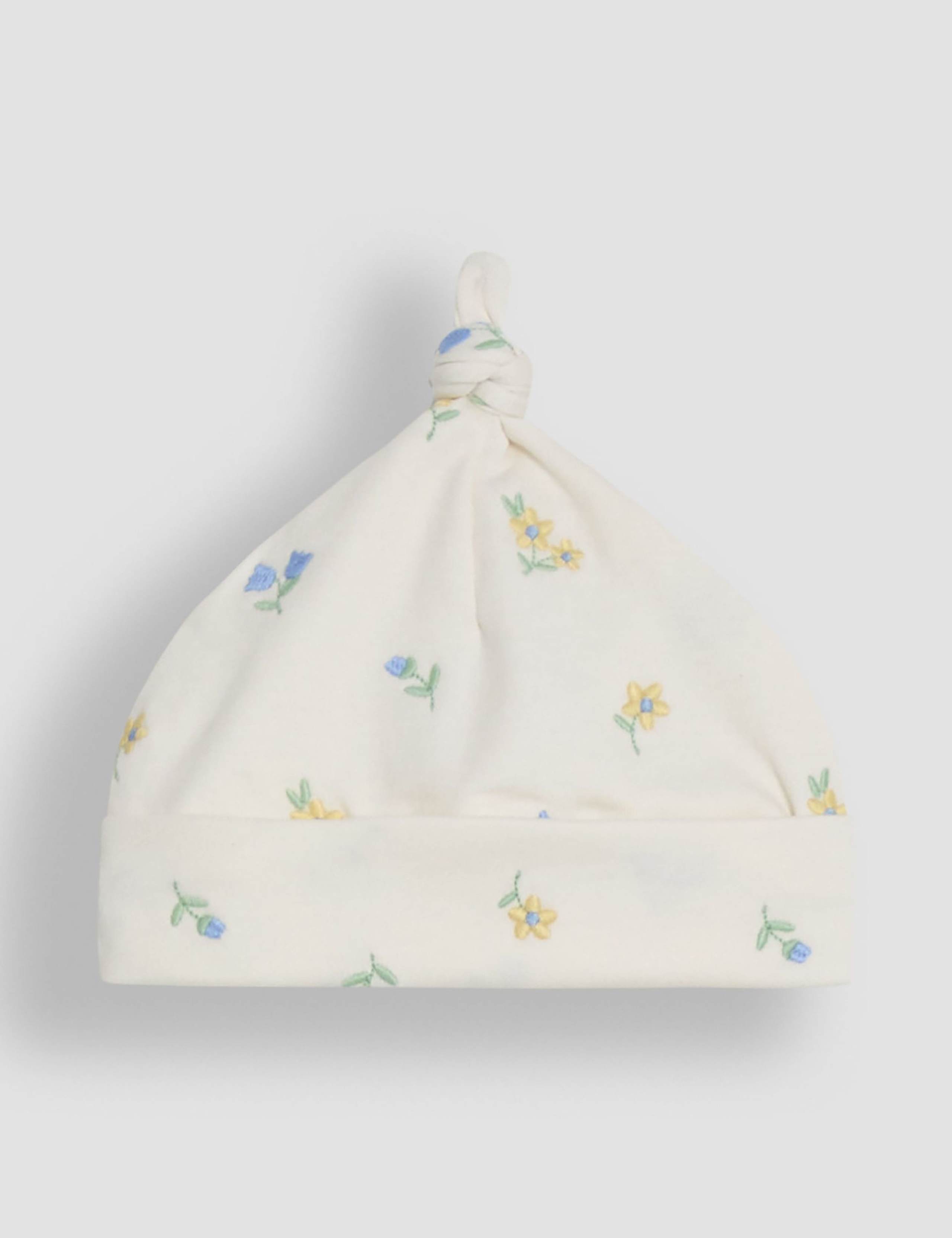 2pc Pure Cotton Floral Sleepsuit & Hat Set (0-18 Mths) 5 of 6