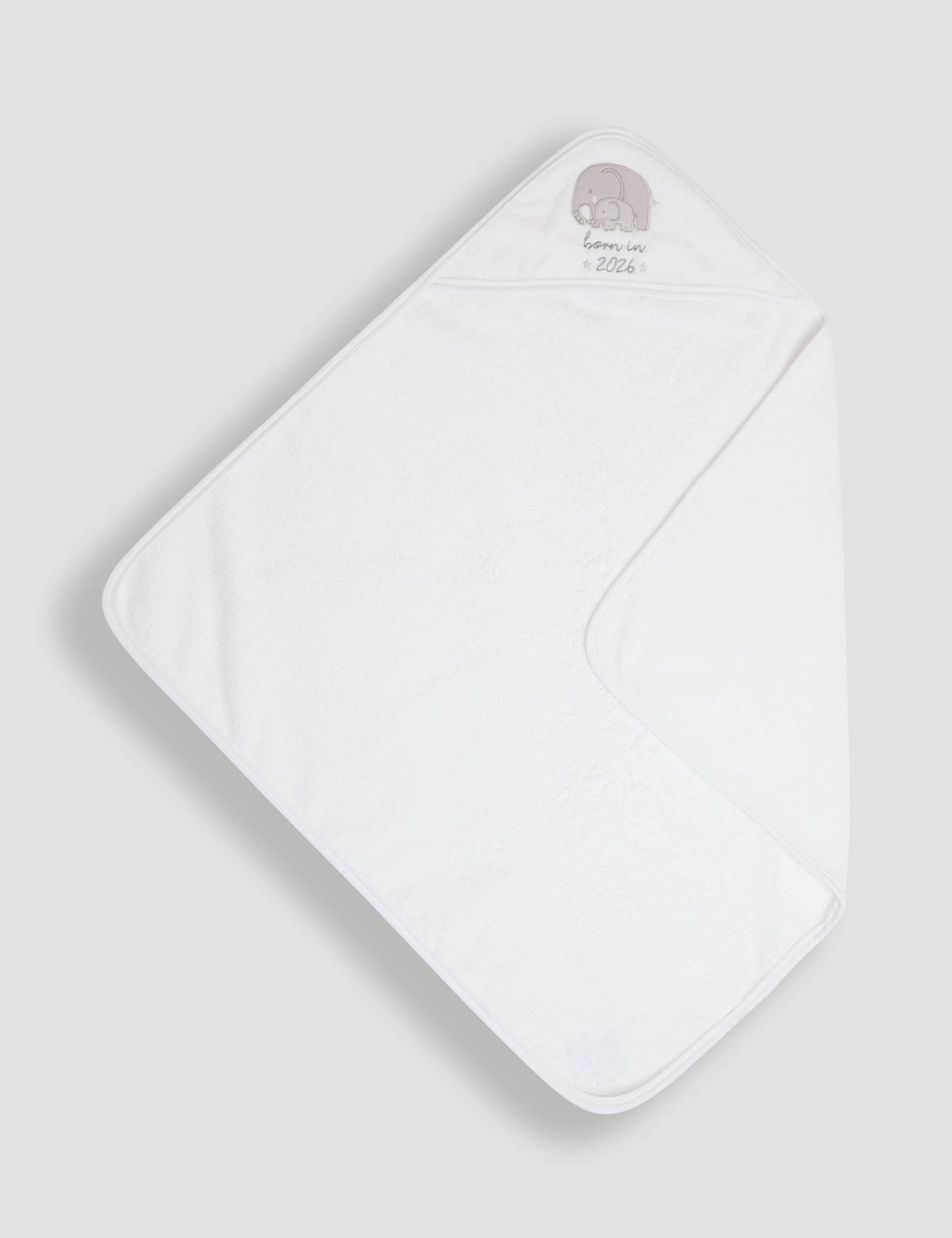 Pure Cotton Born In 2026 Hooded Towel 4 of 5