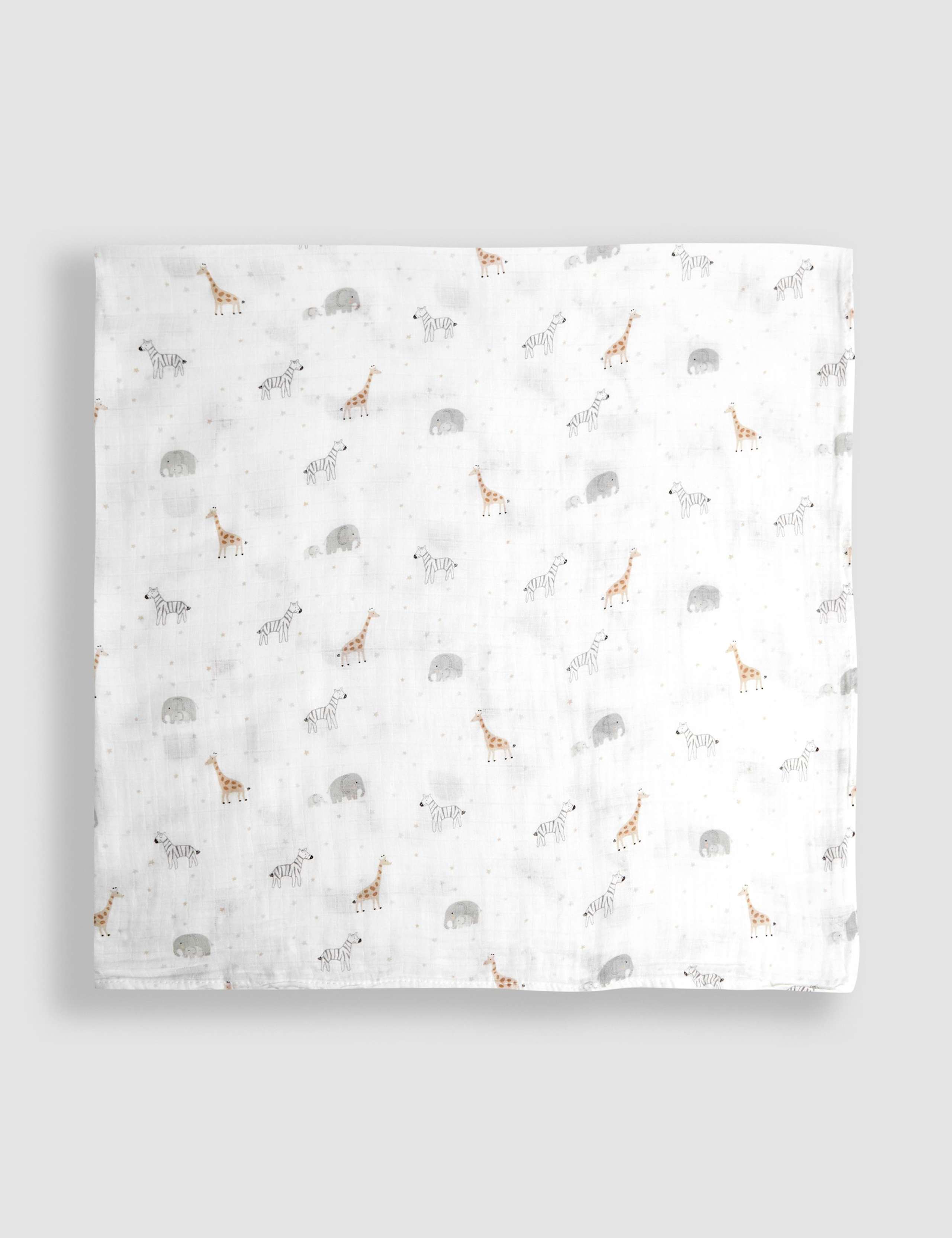 Pure Cotton Safari Extra Large Muslin Square 1 of 2