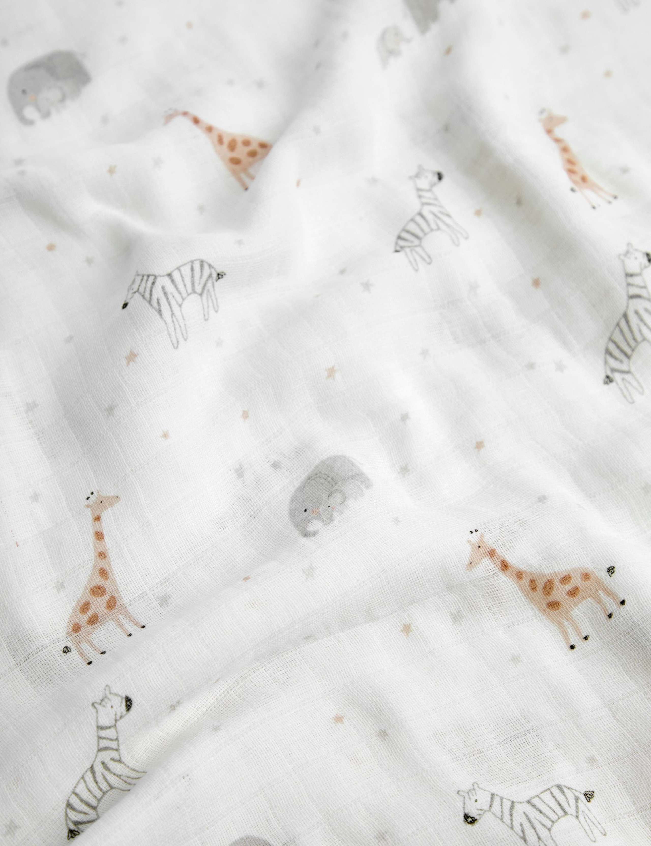 Pure Cotton Safari Extra Large Muslin Square 2 of 2