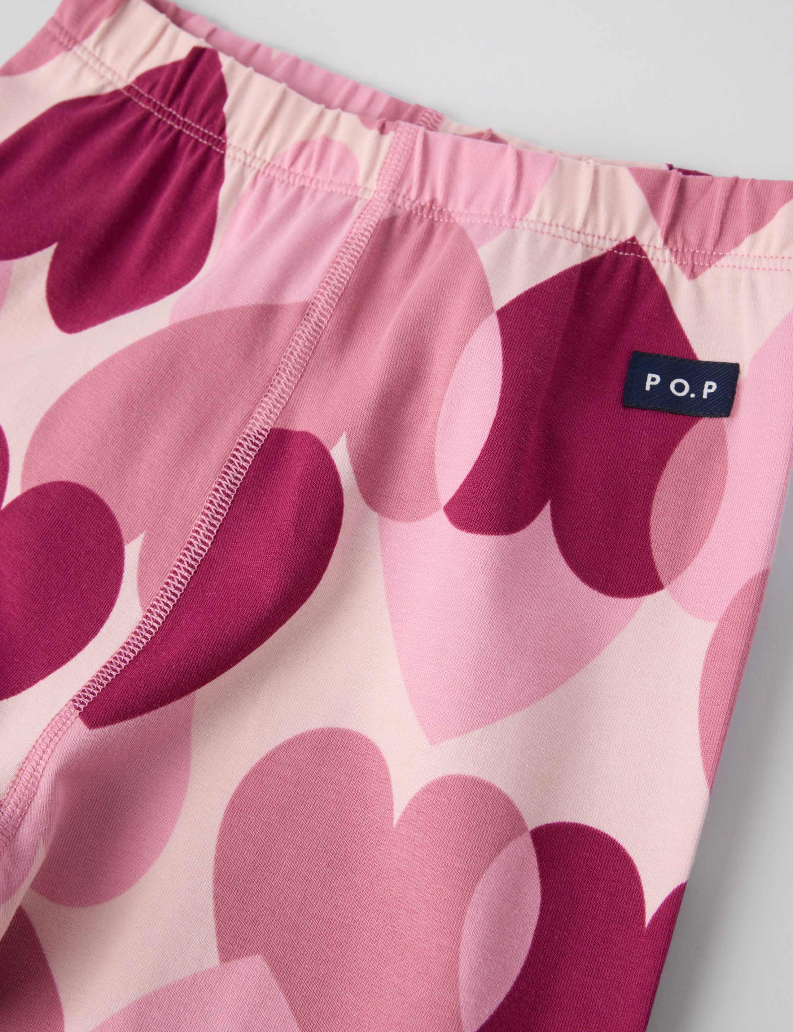 Cotton Rich Heart Print Pyjamas (1-10 Yrs) 5 of 6