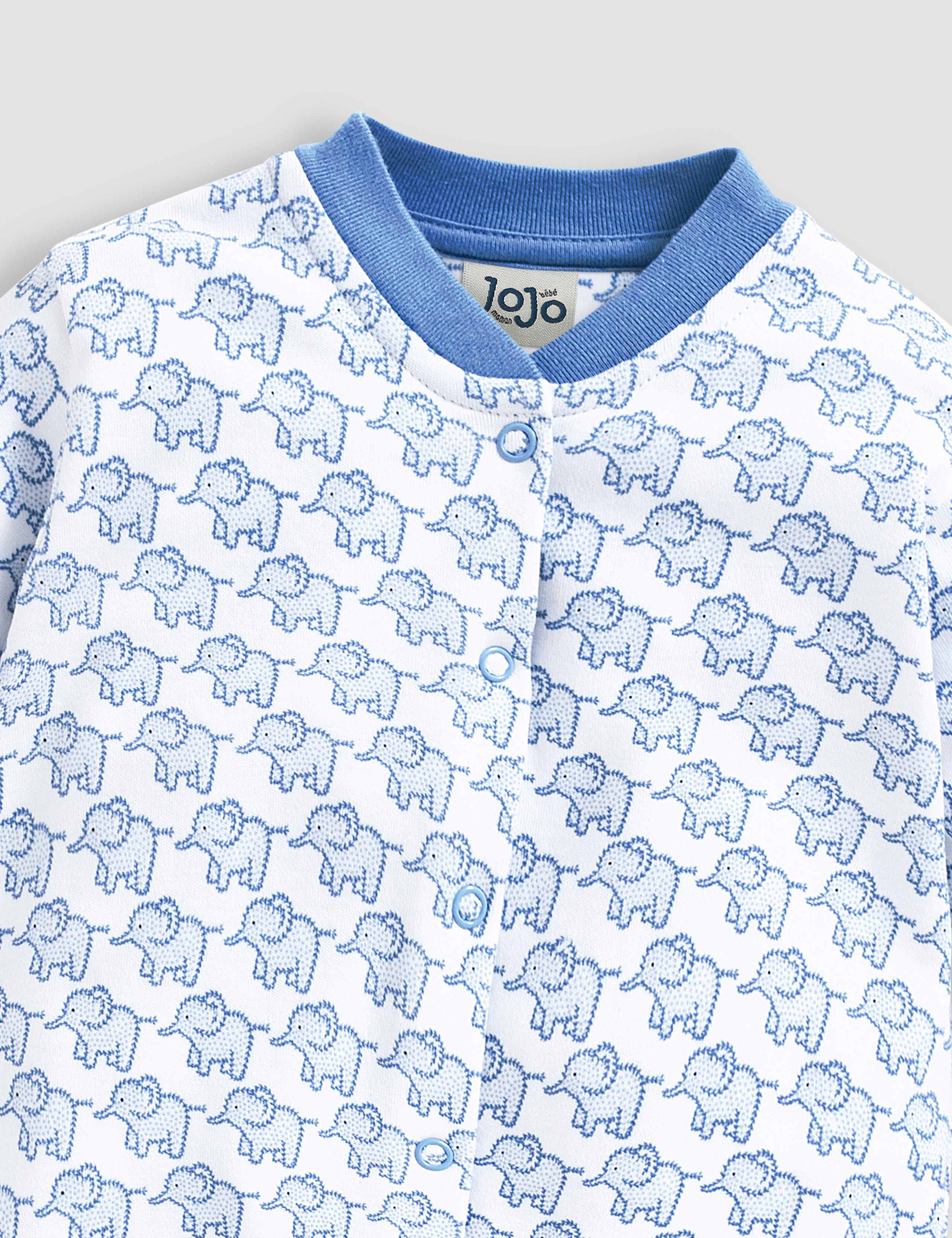 Pure Cotton Animal Sleepsuit (0-12 Mths) 3 of 4
