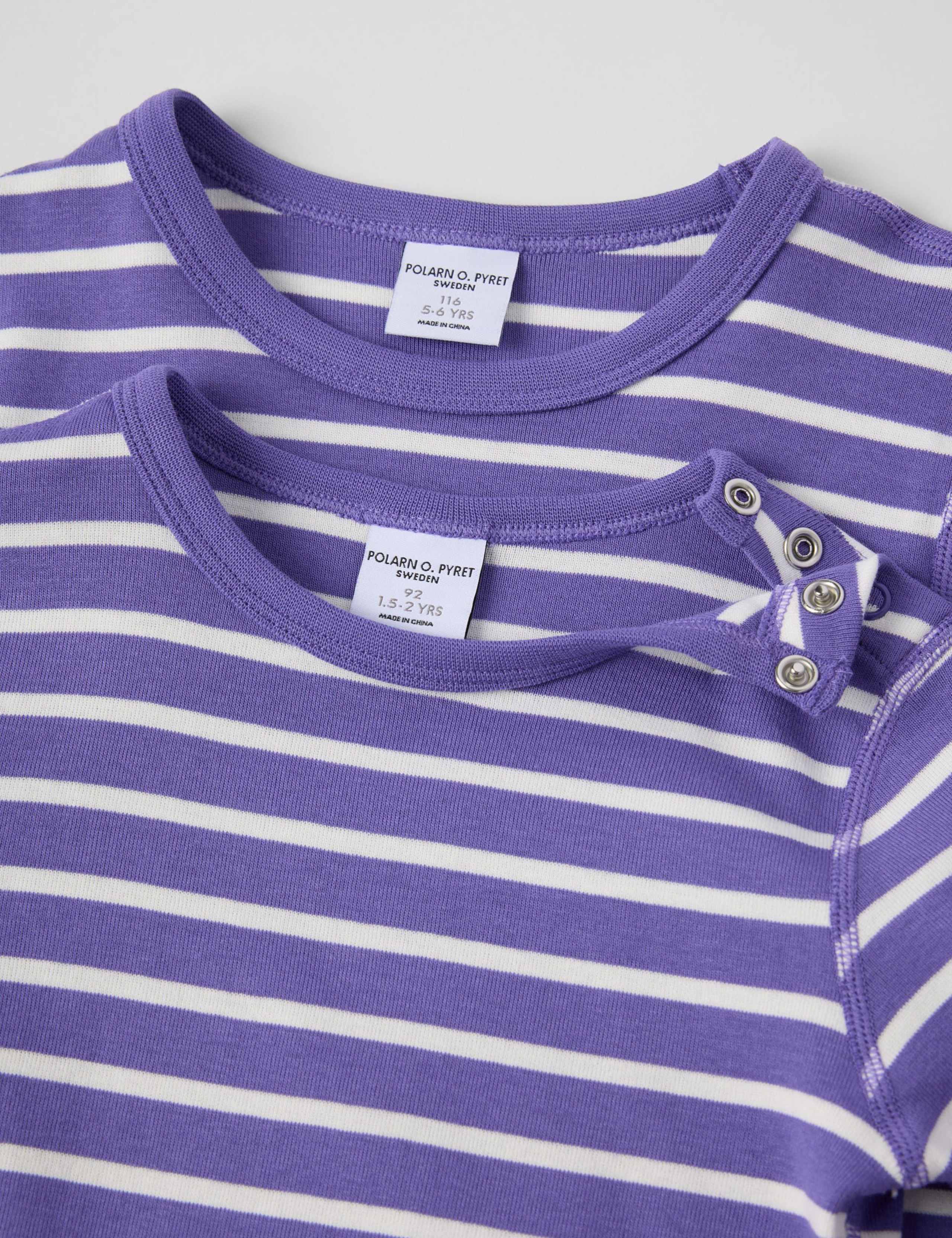 Pure Cotton Jersey Striped Top (1-10 Yrs) 2 of 3