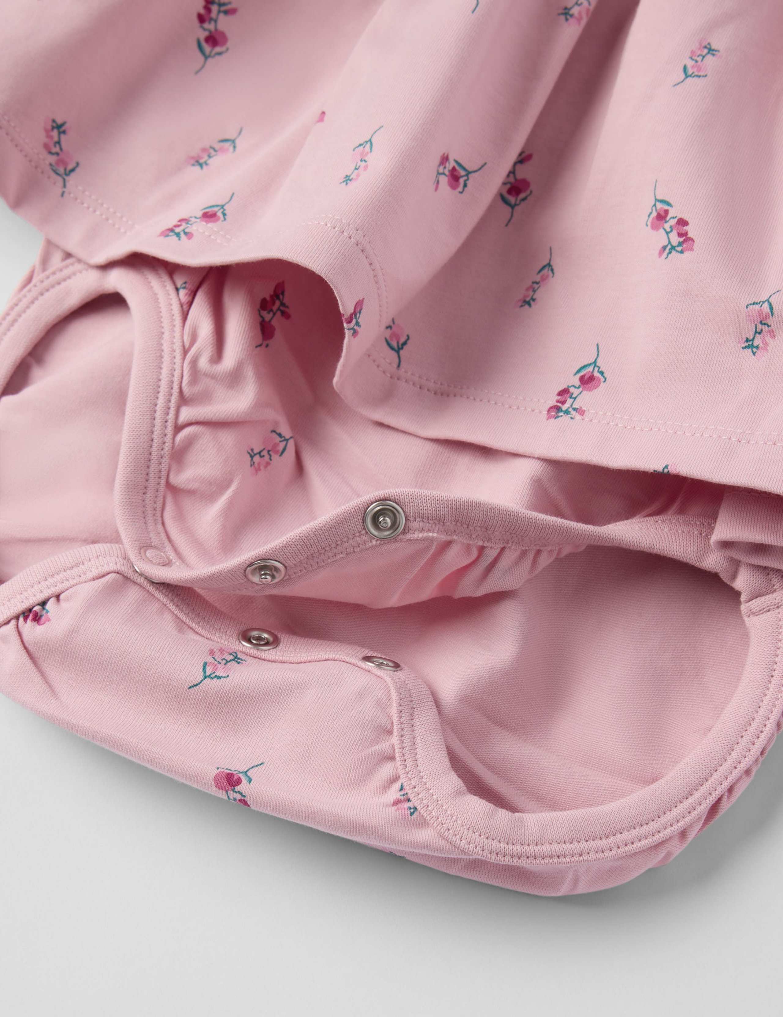 Cotton Rich Floral Dress (1-12 Mths) 3 of 3