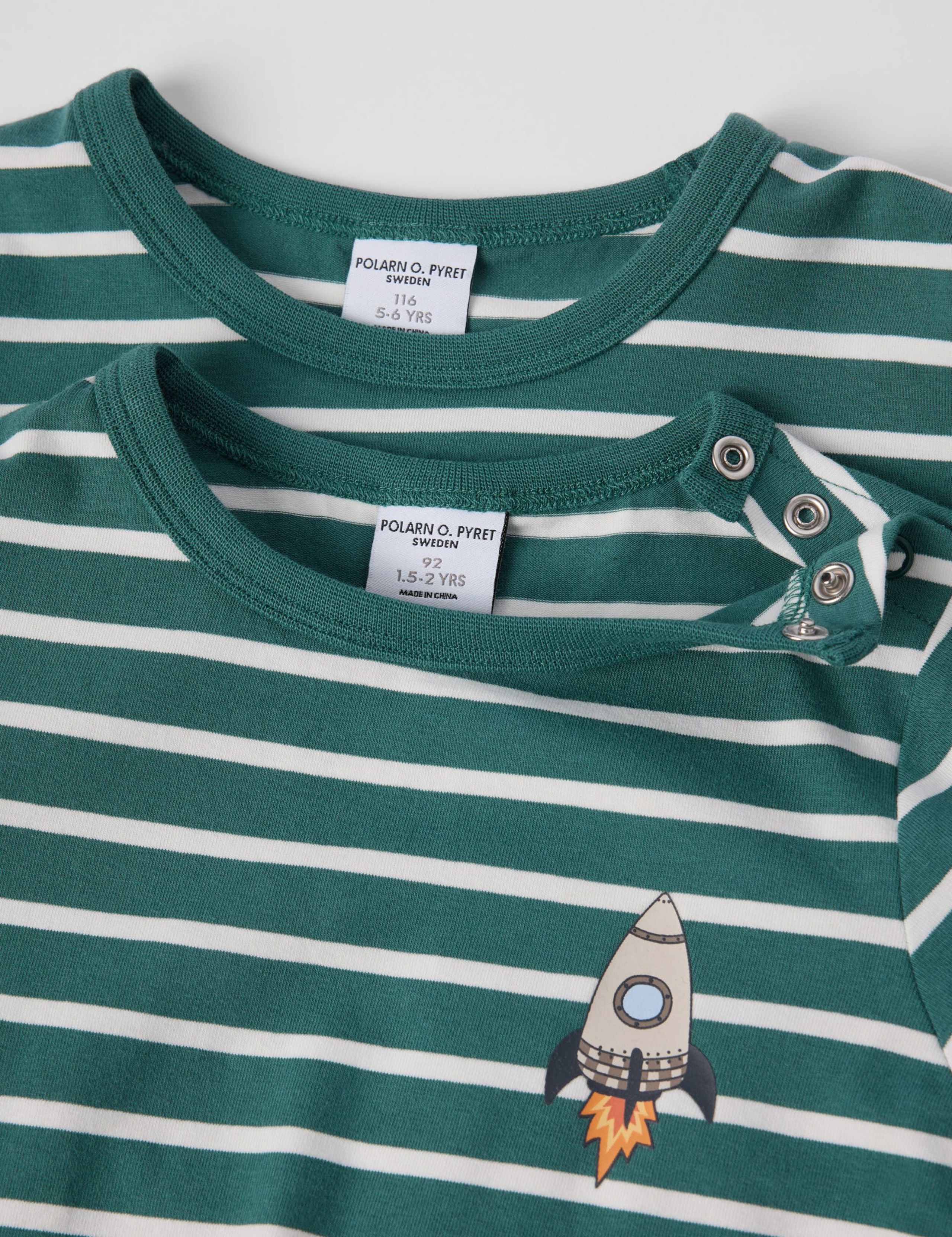 Cotton Rich Striped Rocket Top (1-10 Yrs) 2 of 3