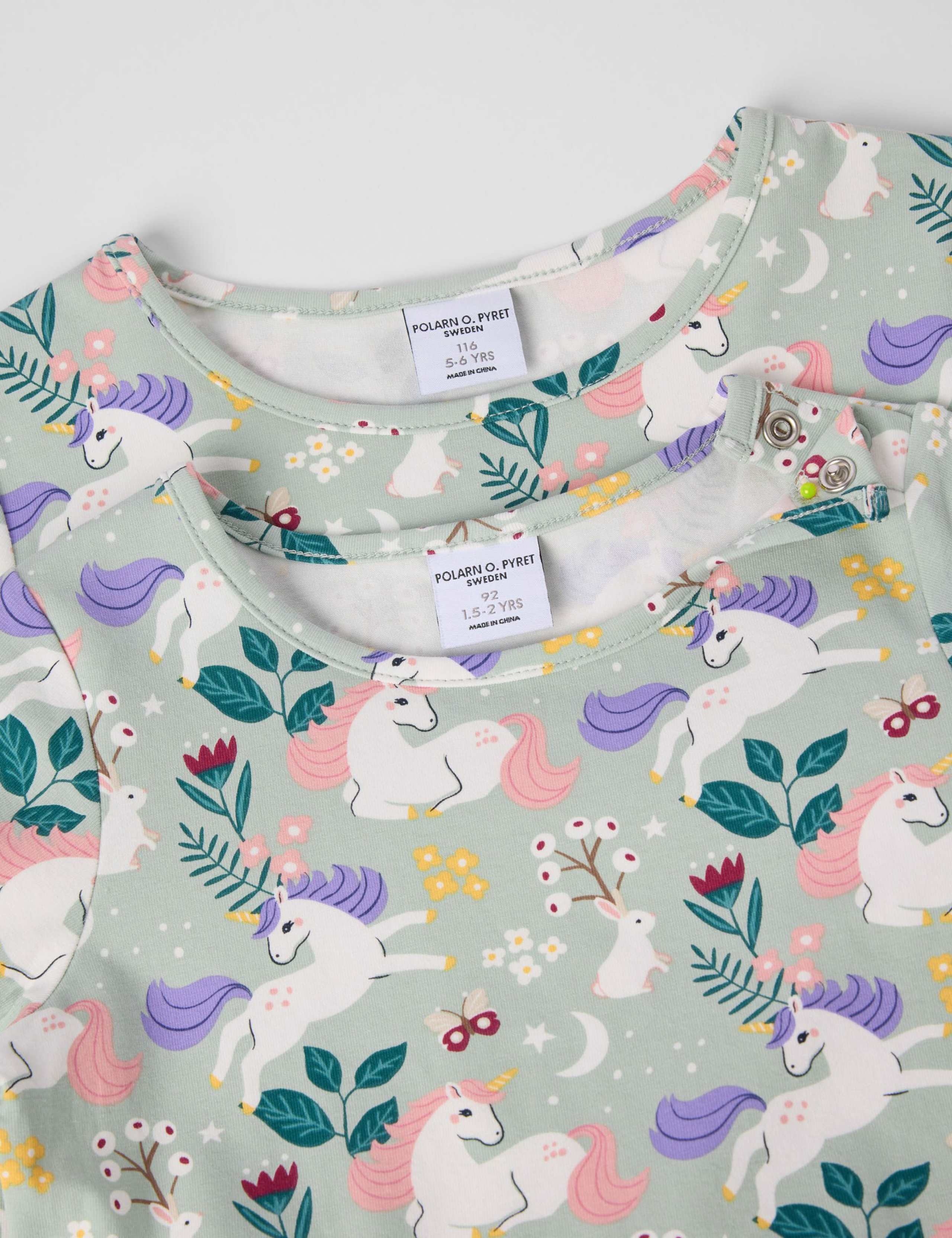 Cotton Rich Unicorn Print Dress (1-10 Yrs) 2 of 4