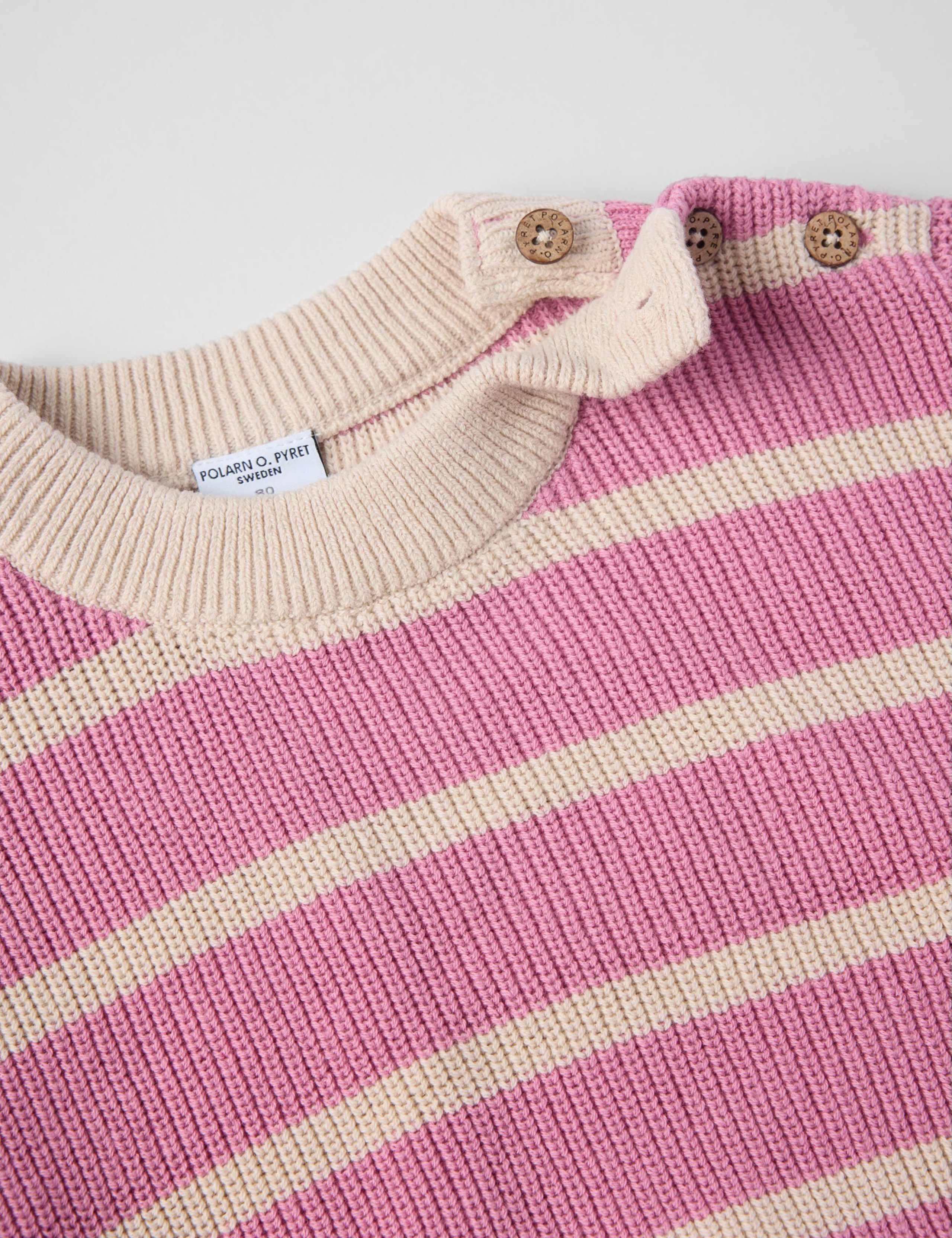 Pure Cotton Striped Jumper (1 Mth-2 Yrs) 2 of 3