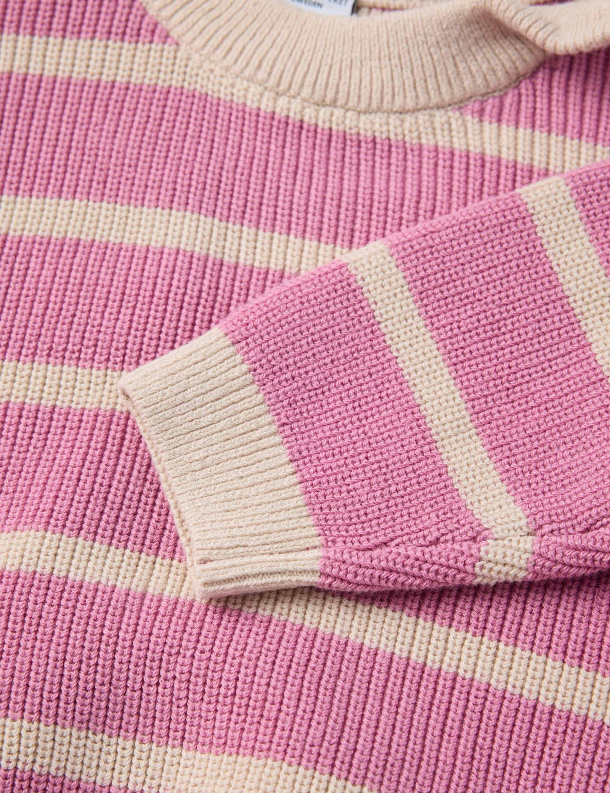 Pure Cotton Striped Jumper (1 Mth-2 Yrs) 3 of 3