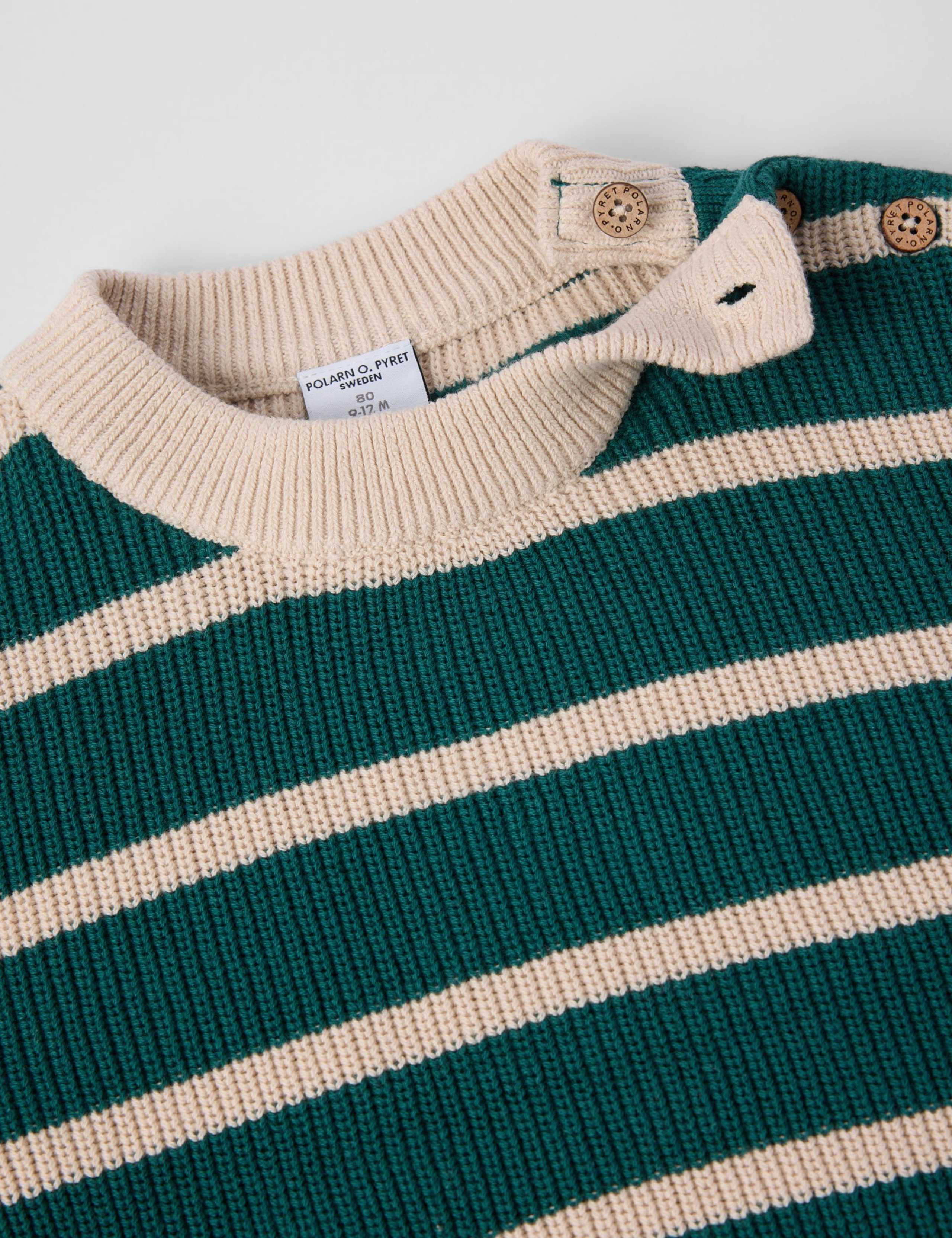 Pure Cotton Striped Jumper (1 Mth-2 Yrs) 3 of 3