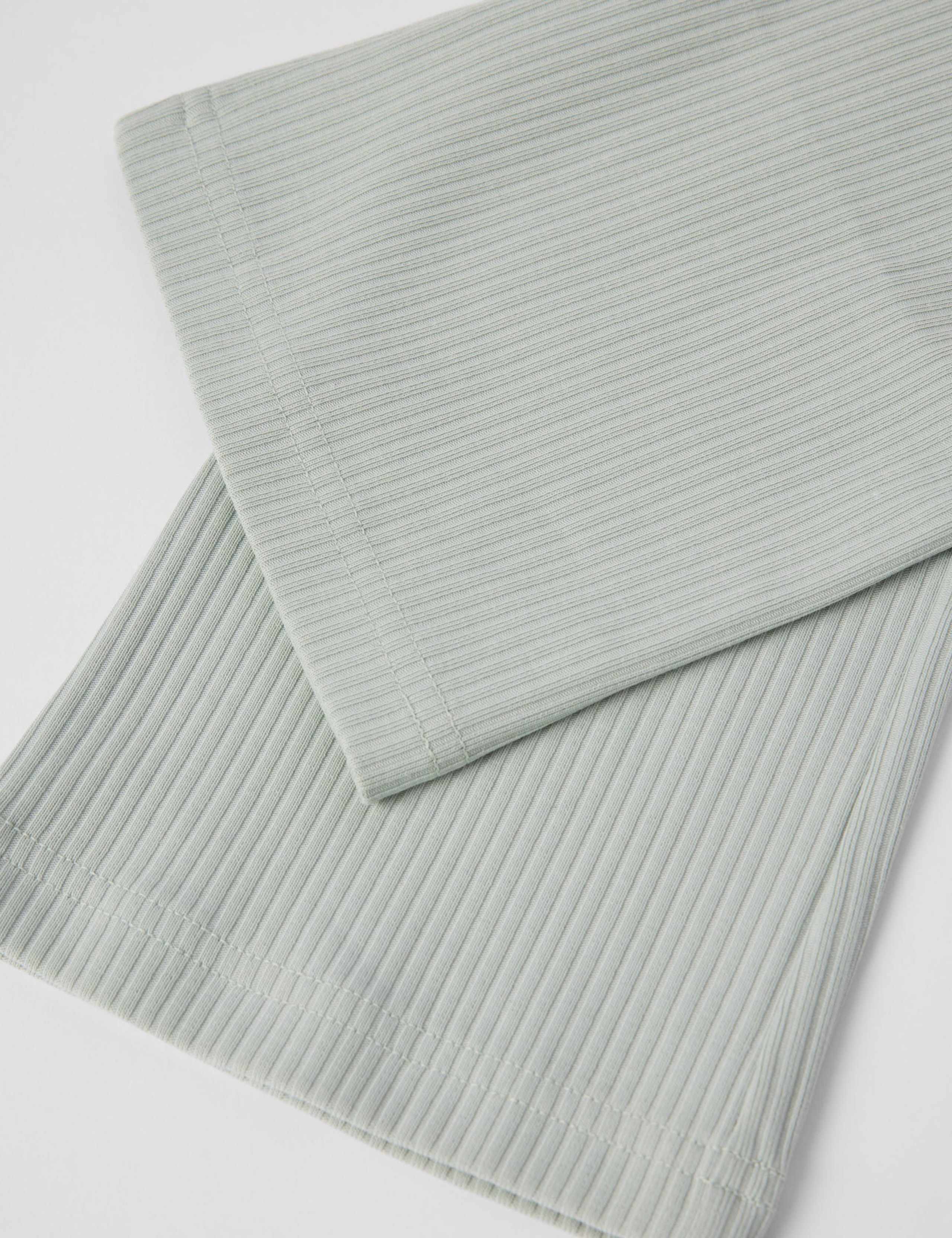 Cotton Rich Ribbed Flared Leggings (1-10 Yrs) 3 of 3