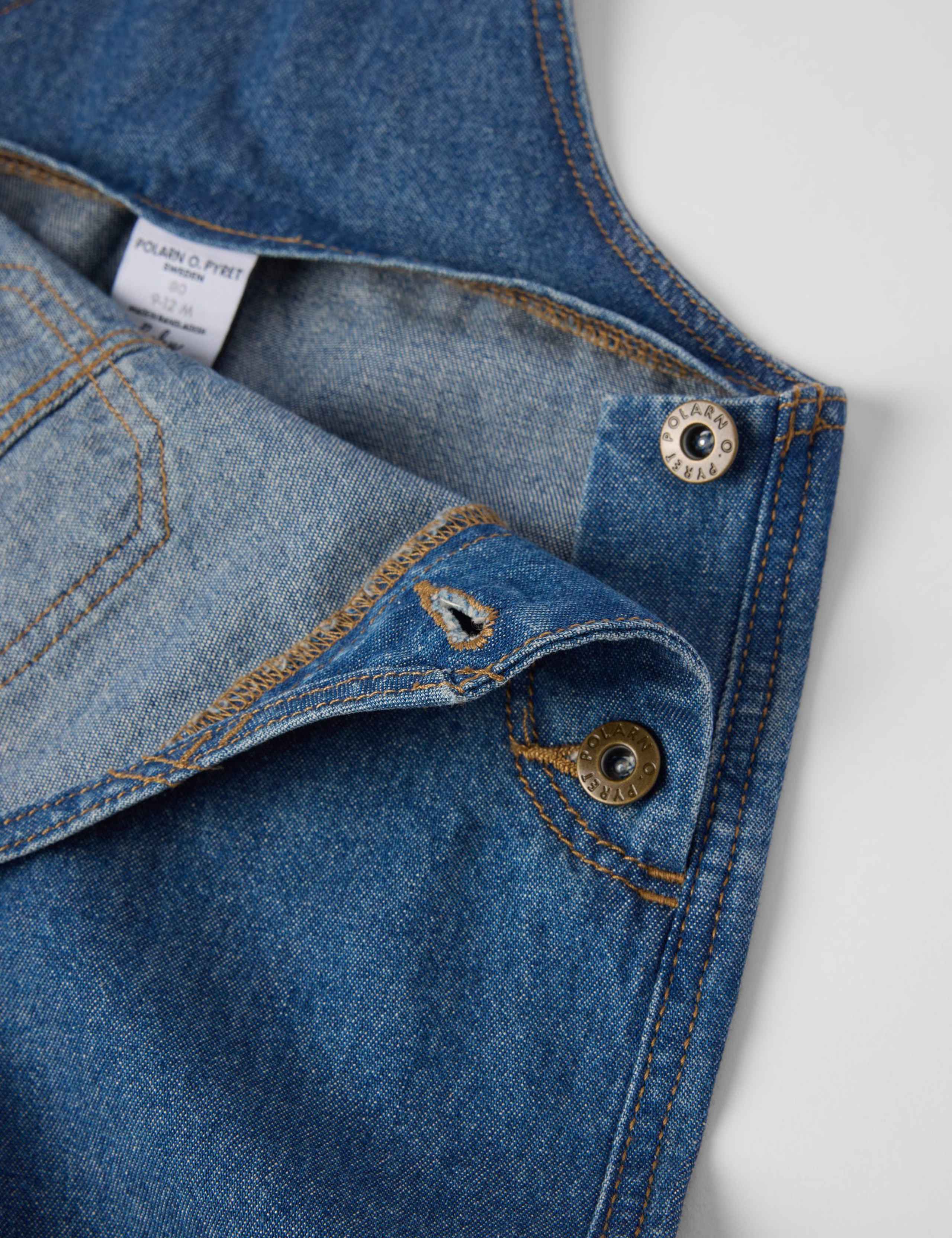 Pure Cotton Dungarees (2-12 Mths) 2 of 5