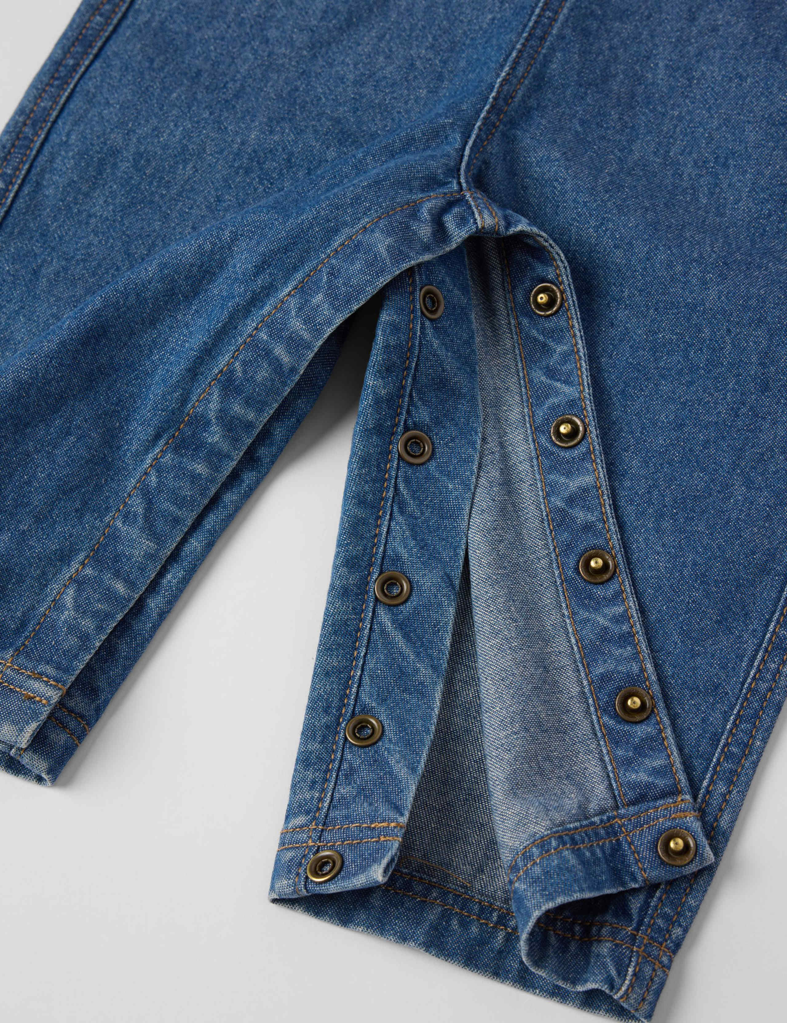 Pure Cotton Dungarees (2-12 Mths) 3 of 5